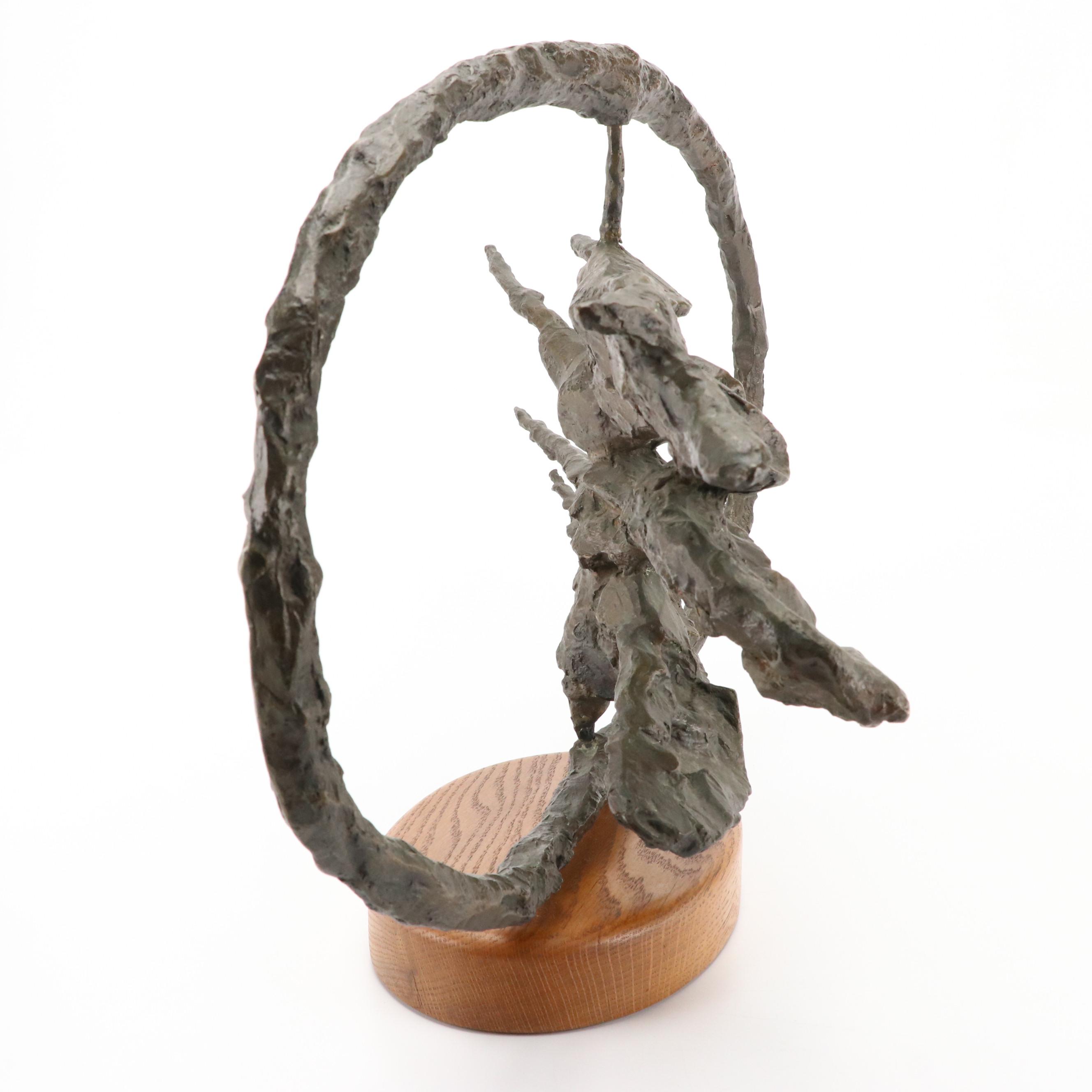 Gérard Koch Brutalist Bronze Sculpture, 1968