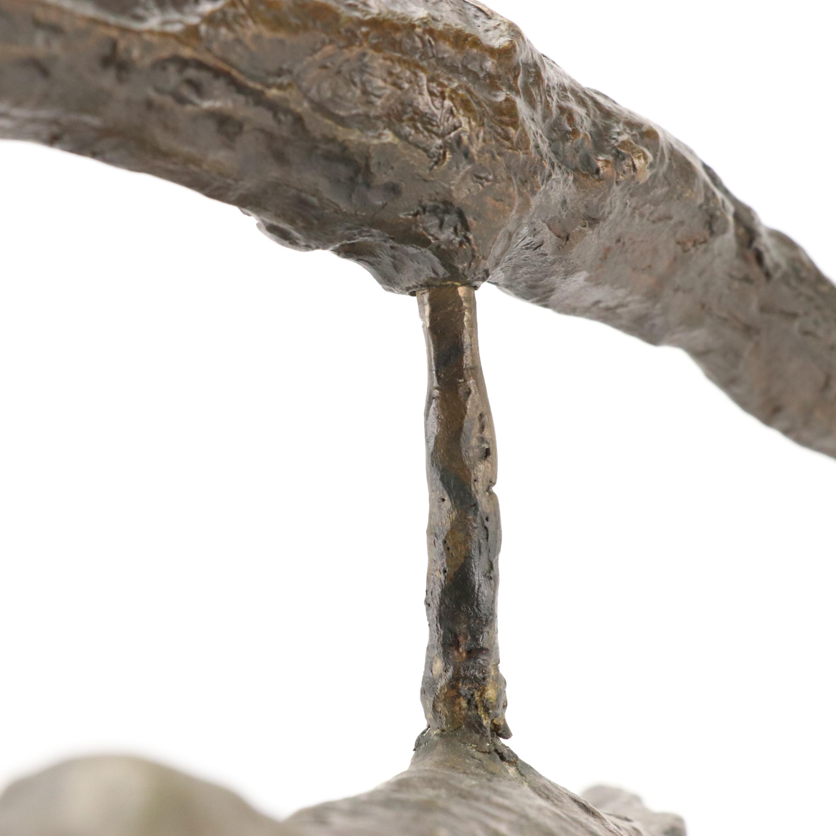 Gérard Koch Brutalist Bronze Sculpture, 1968