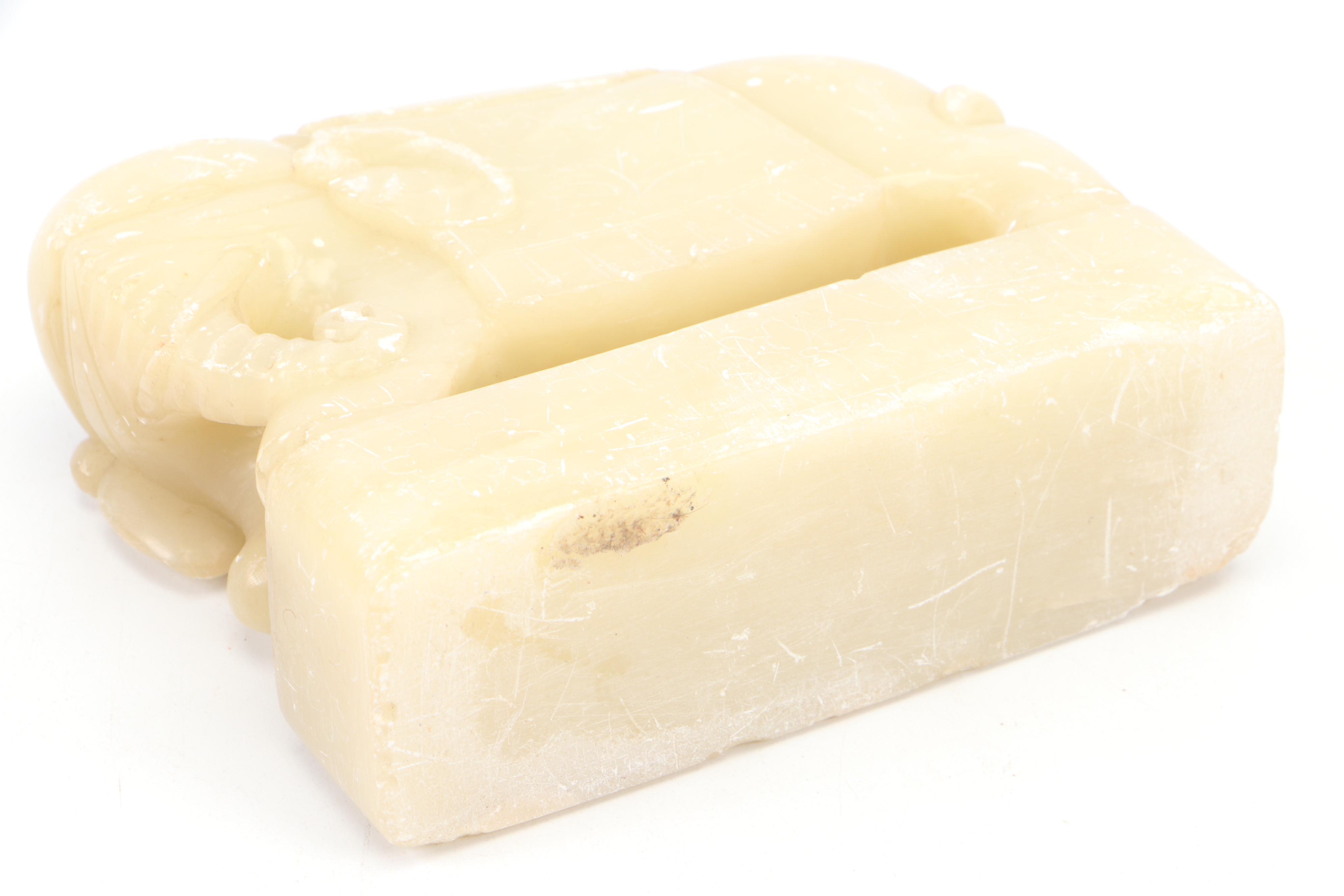 Pair of Carved Soapstone Elephant Bookends