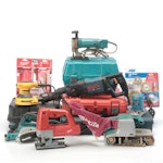 Bosch Rotary Drill, Makita Belt Sanders & Jig Saw, Ryobi & DeWalt Sanders, More