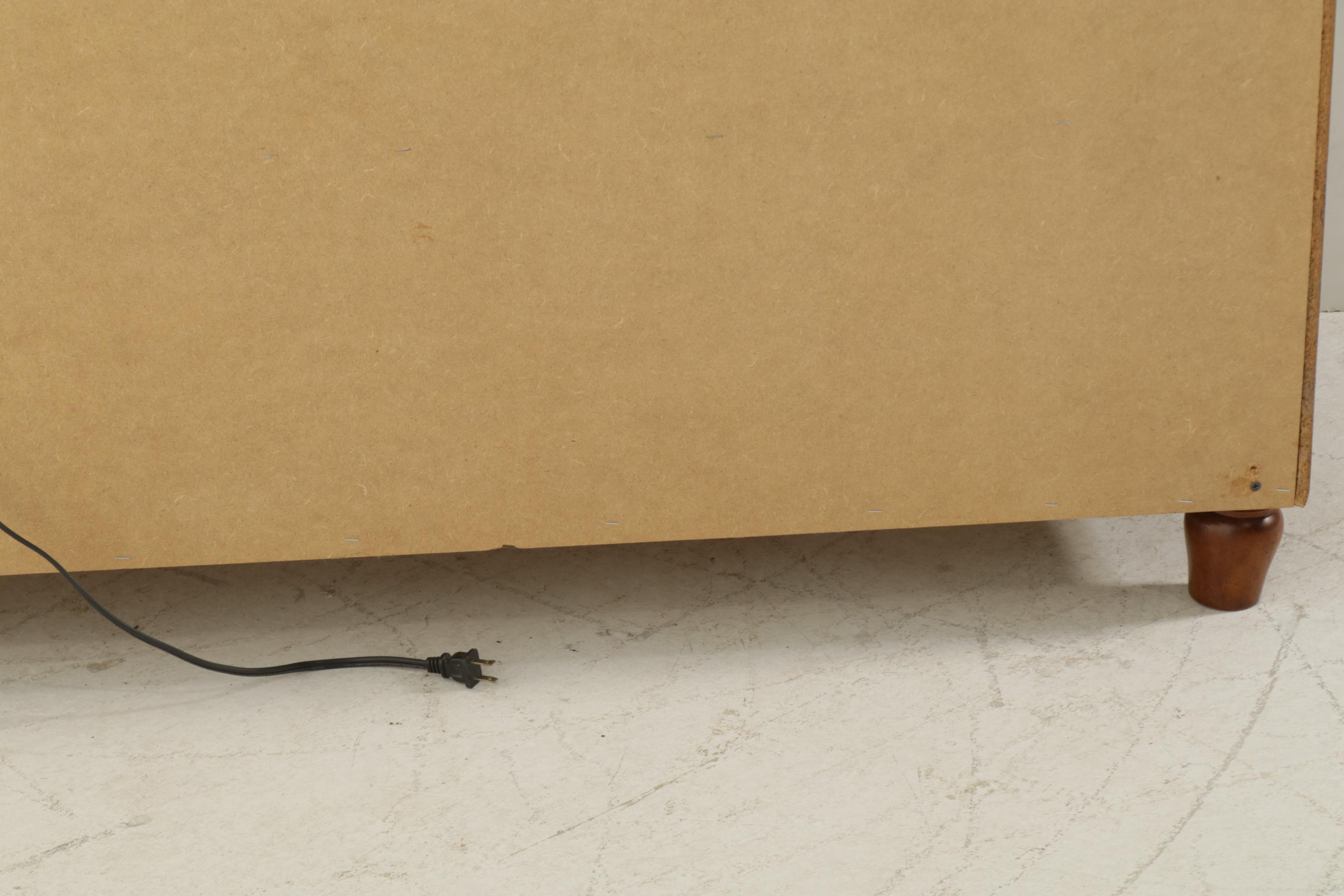 Neoclassical Style Two-Piece Buffet with Foliate Detail