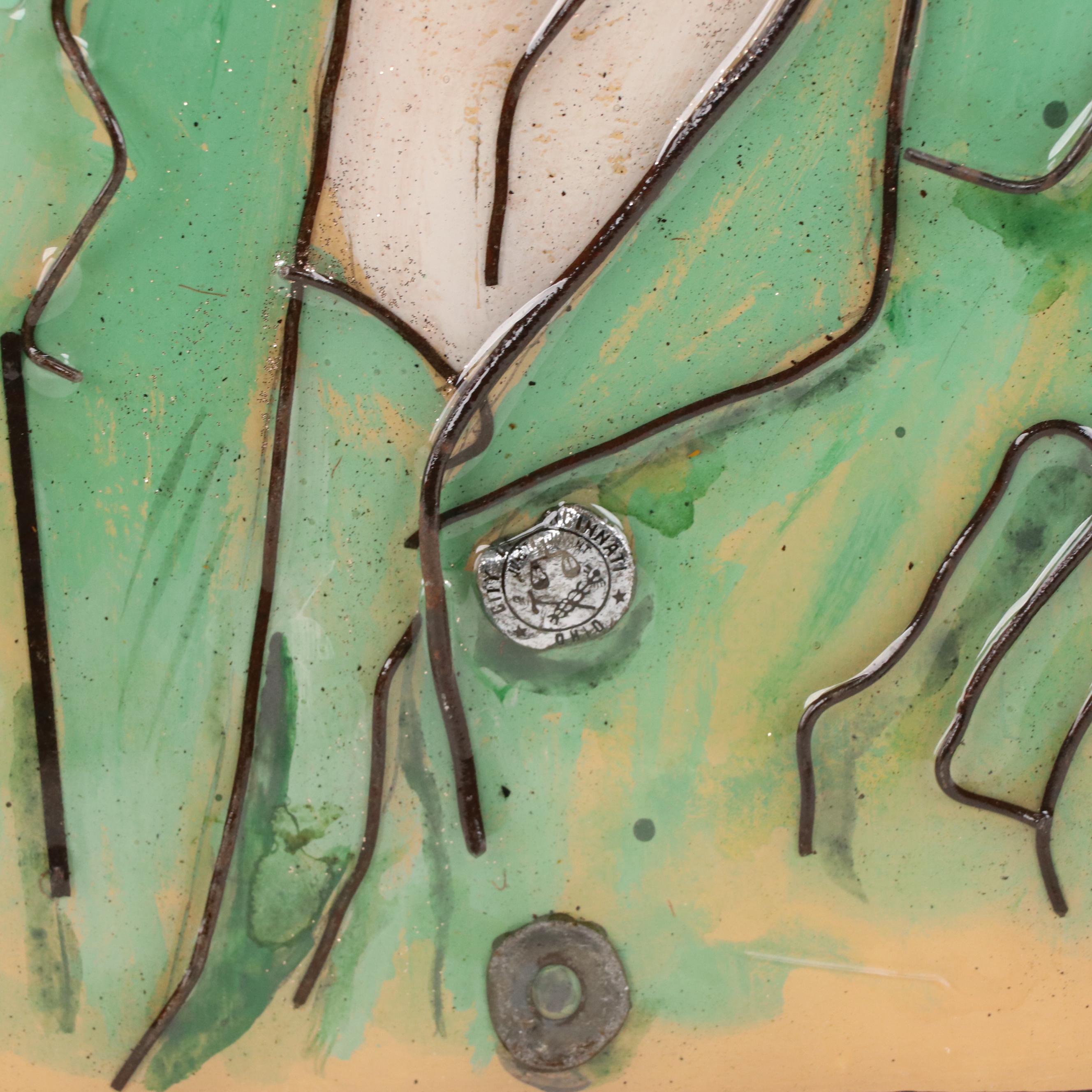 Robert McFate Mixed Media Painting of Vincent Van Gogh, 2016