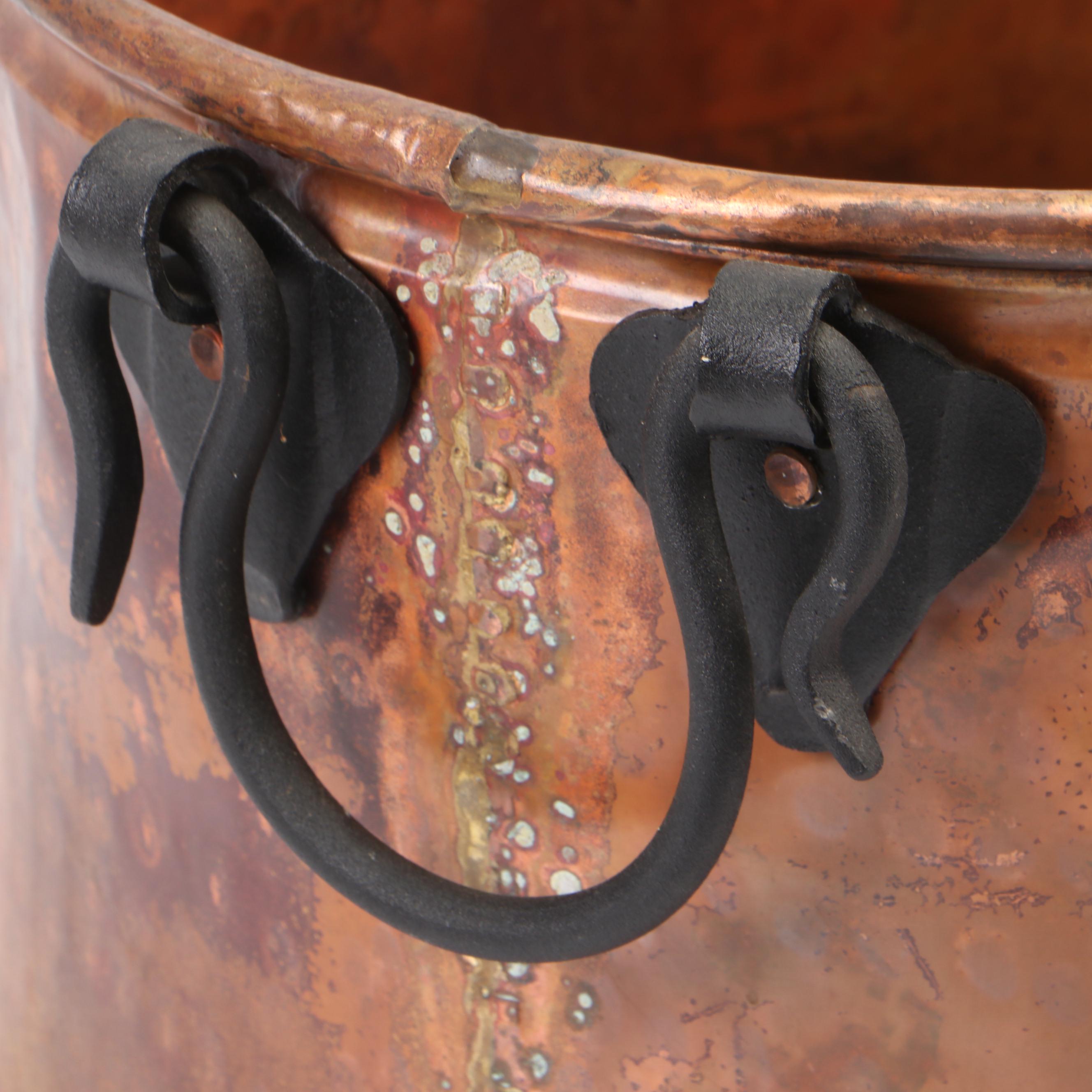 Turkish Copper Pot with Cast Iron Handles