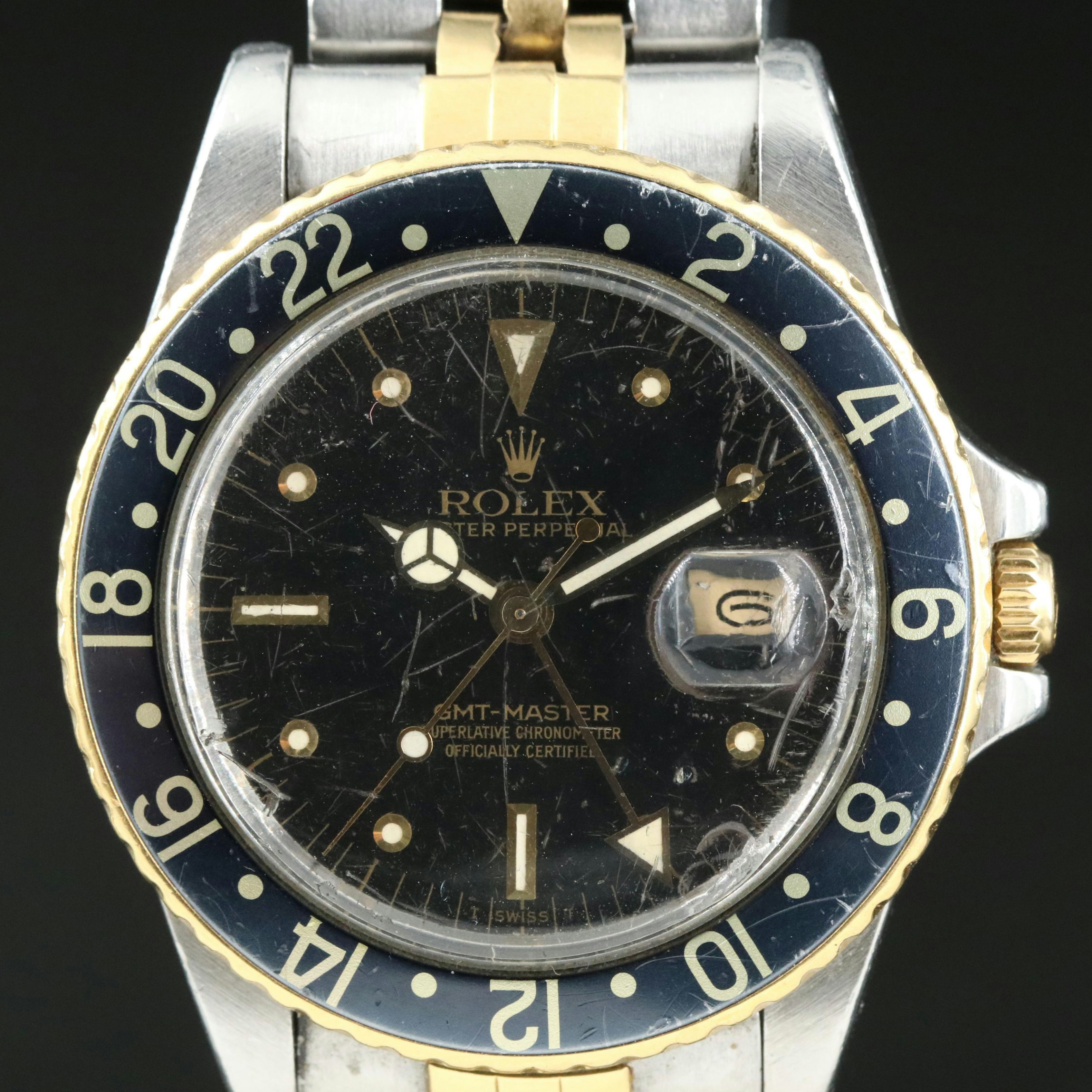 1984 Rolex GMT-Master Tritium Nipple Dial Watch