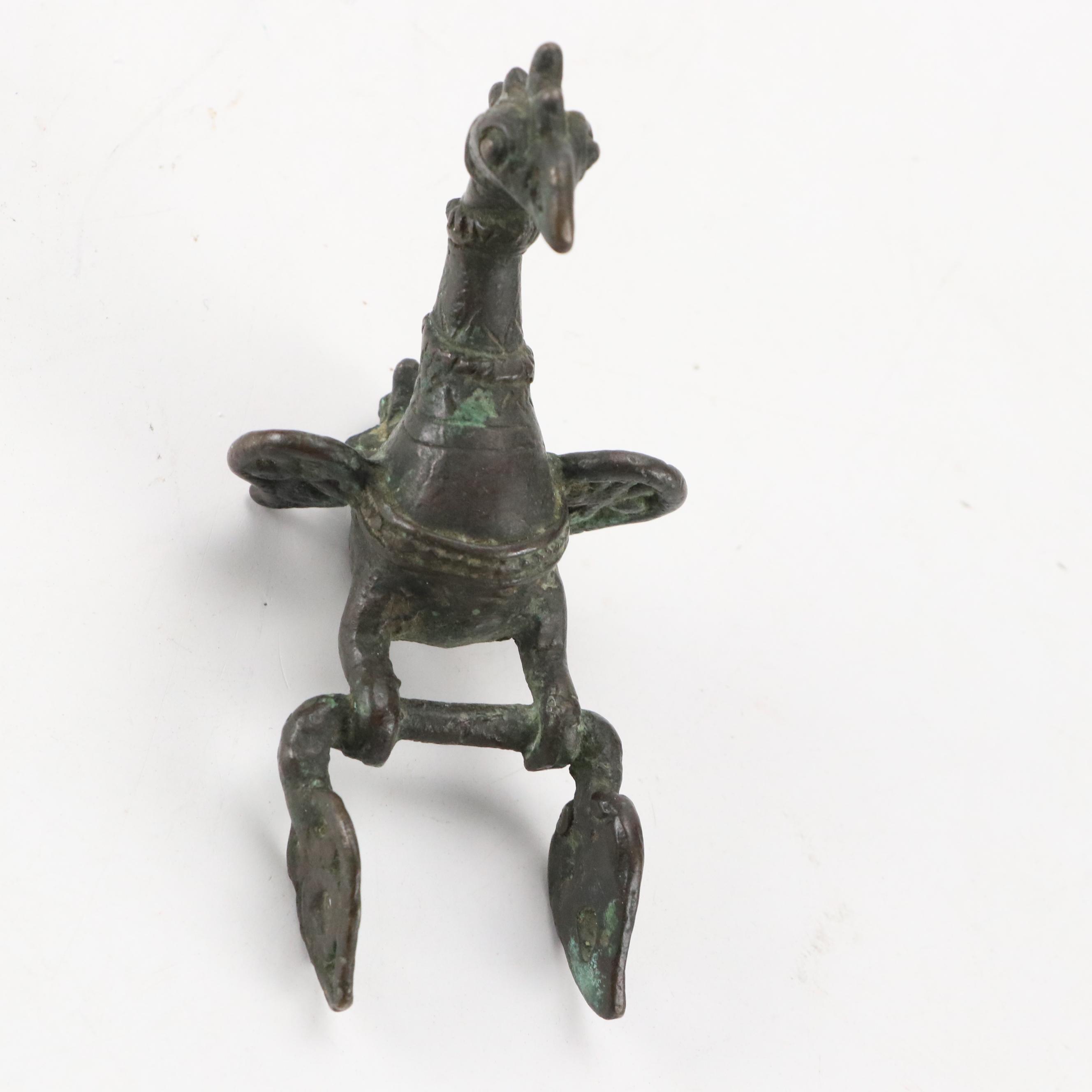 Indian "Temple Toy" Copper-Alloy Bird Figure
