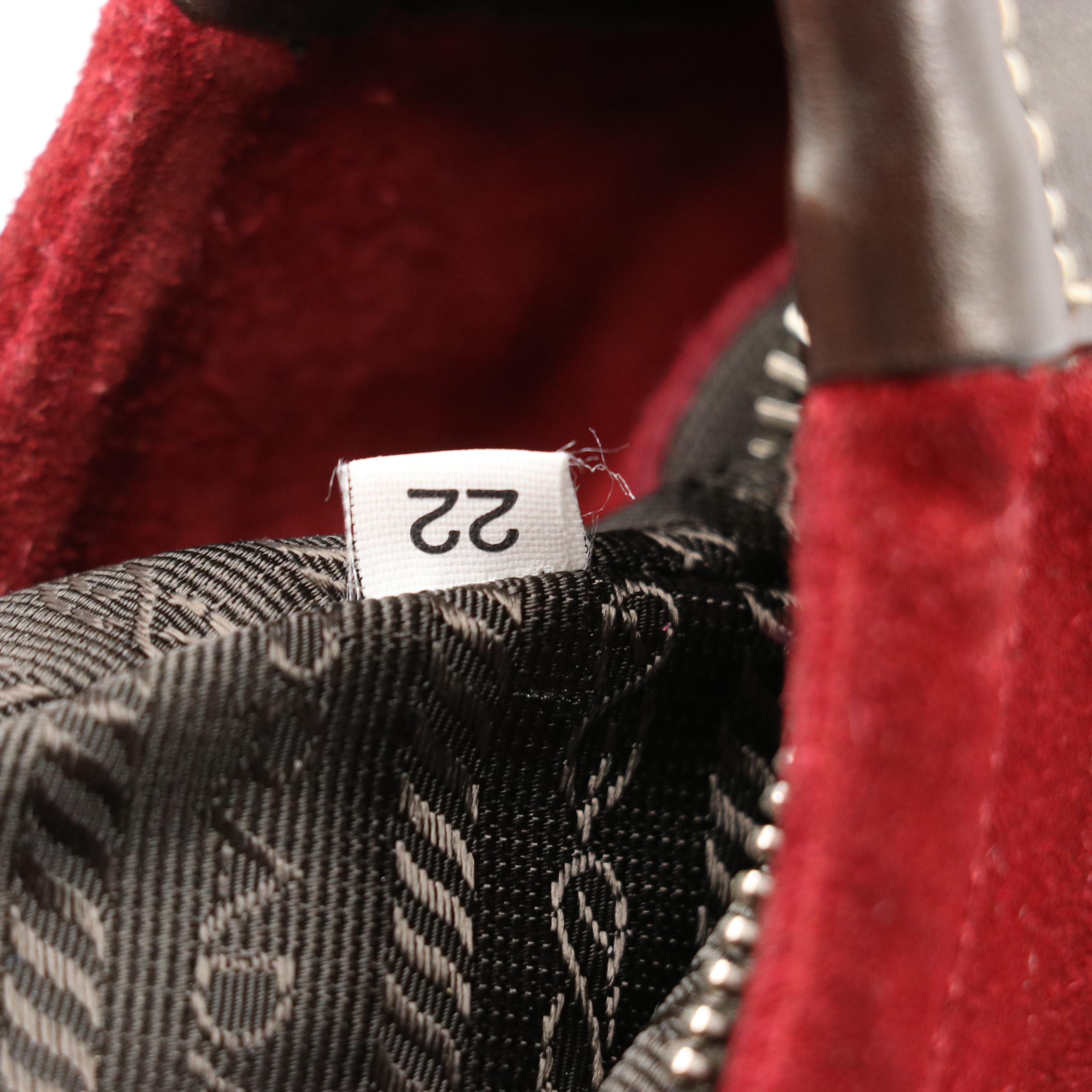 Prada Suede and Leather Shoulder Bag