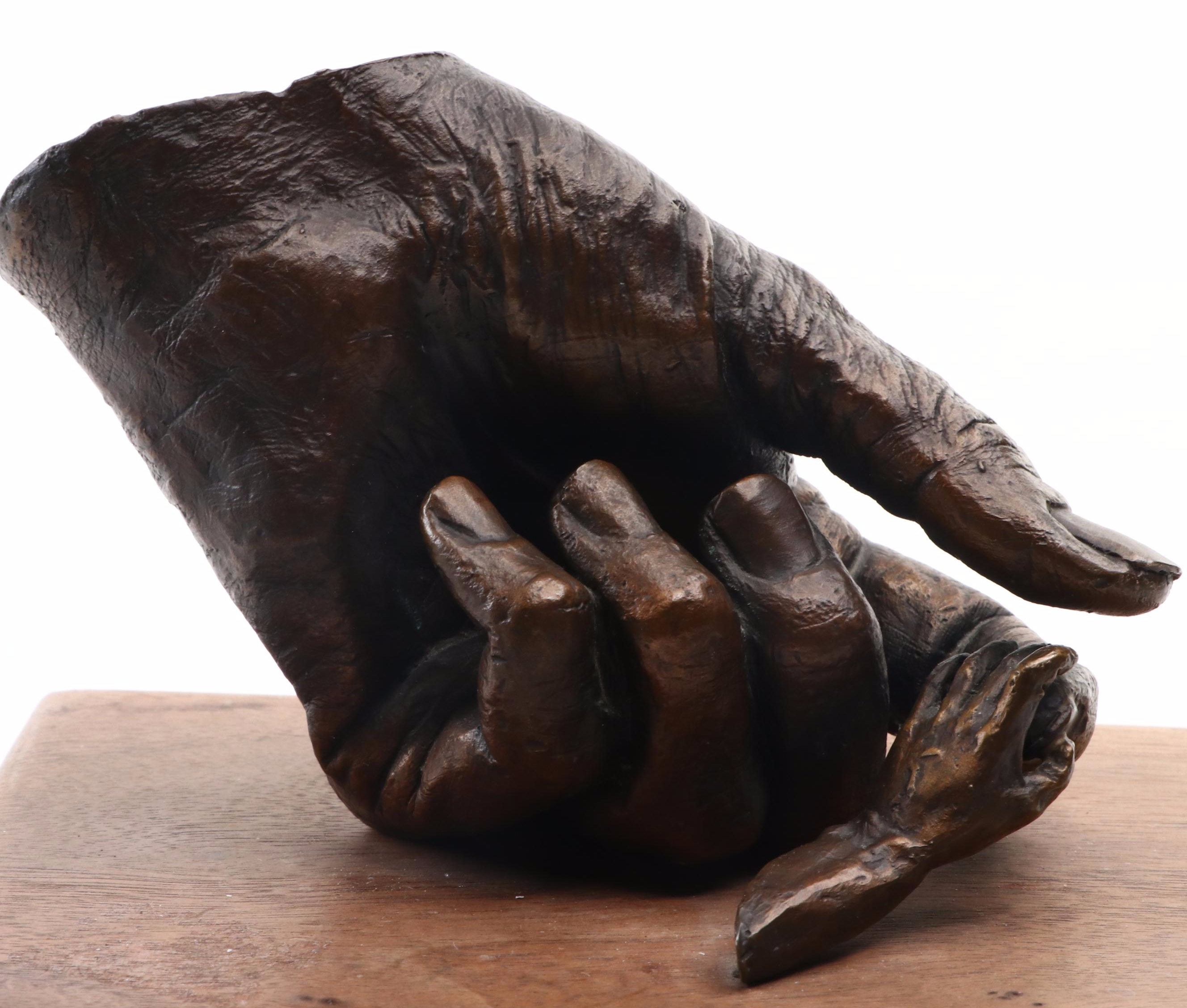 August L. Jung Bronze "The Touch," 1995