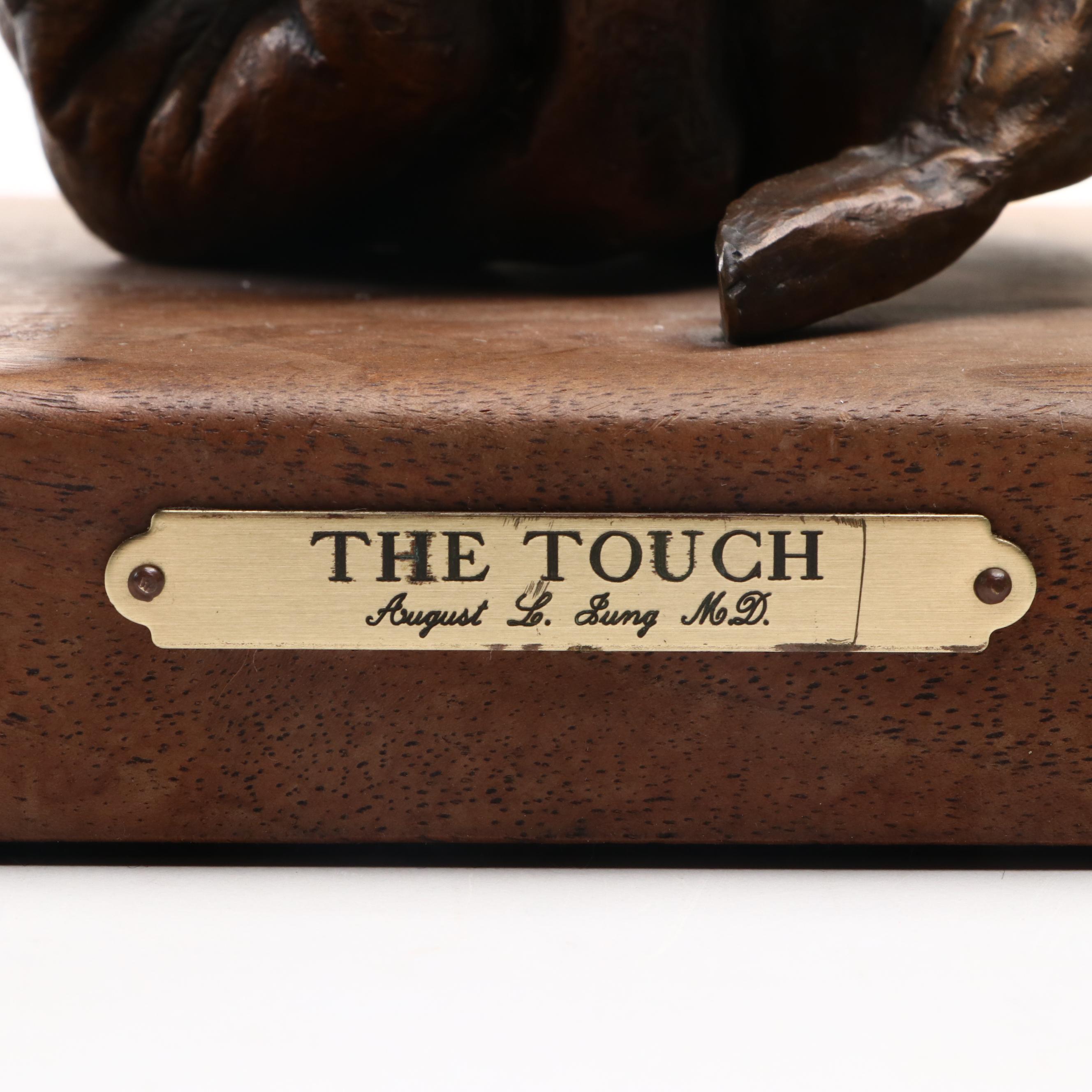 August L. Jung Bronze "The Touch," 1995