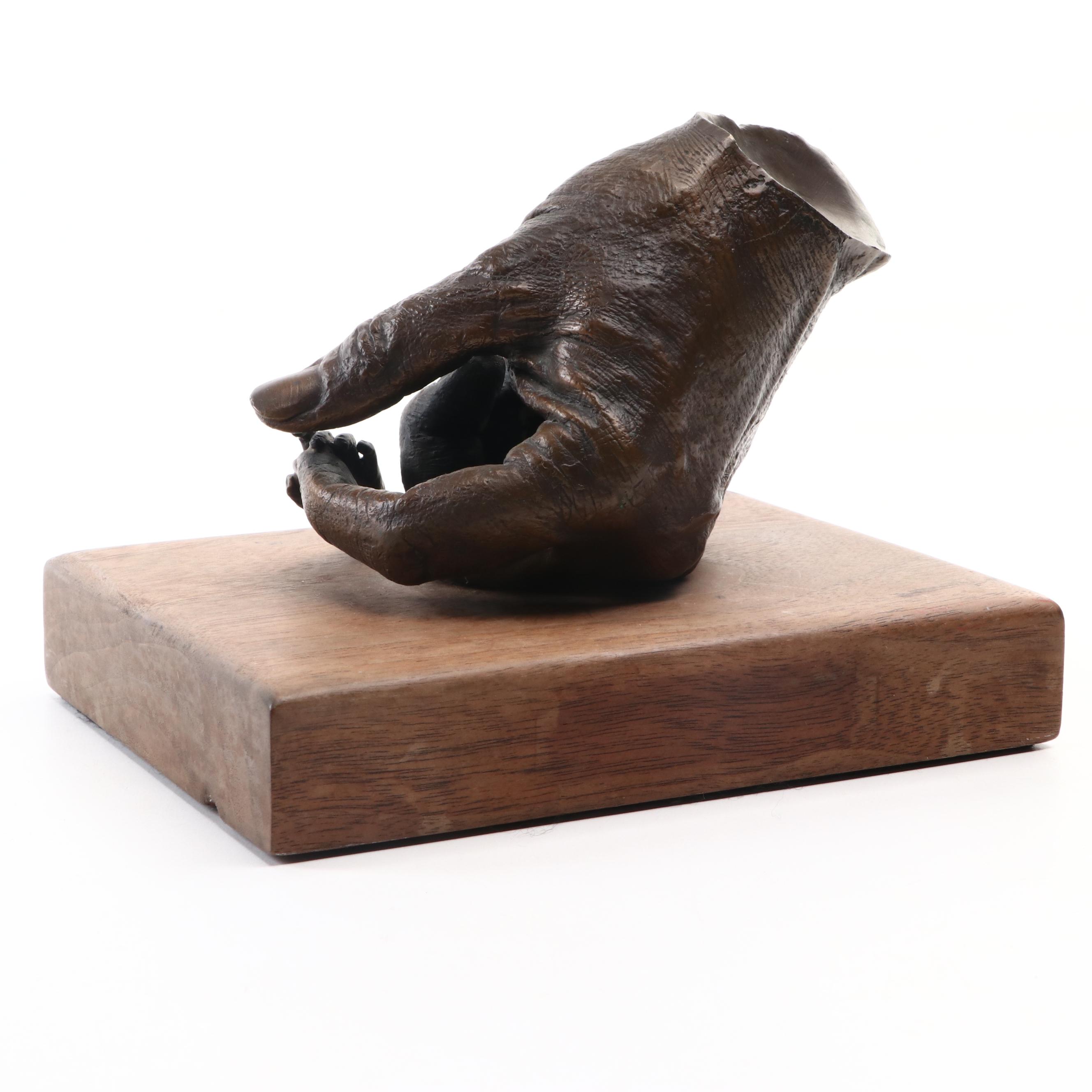 August L. Jung Bronze "The Touch," 1995