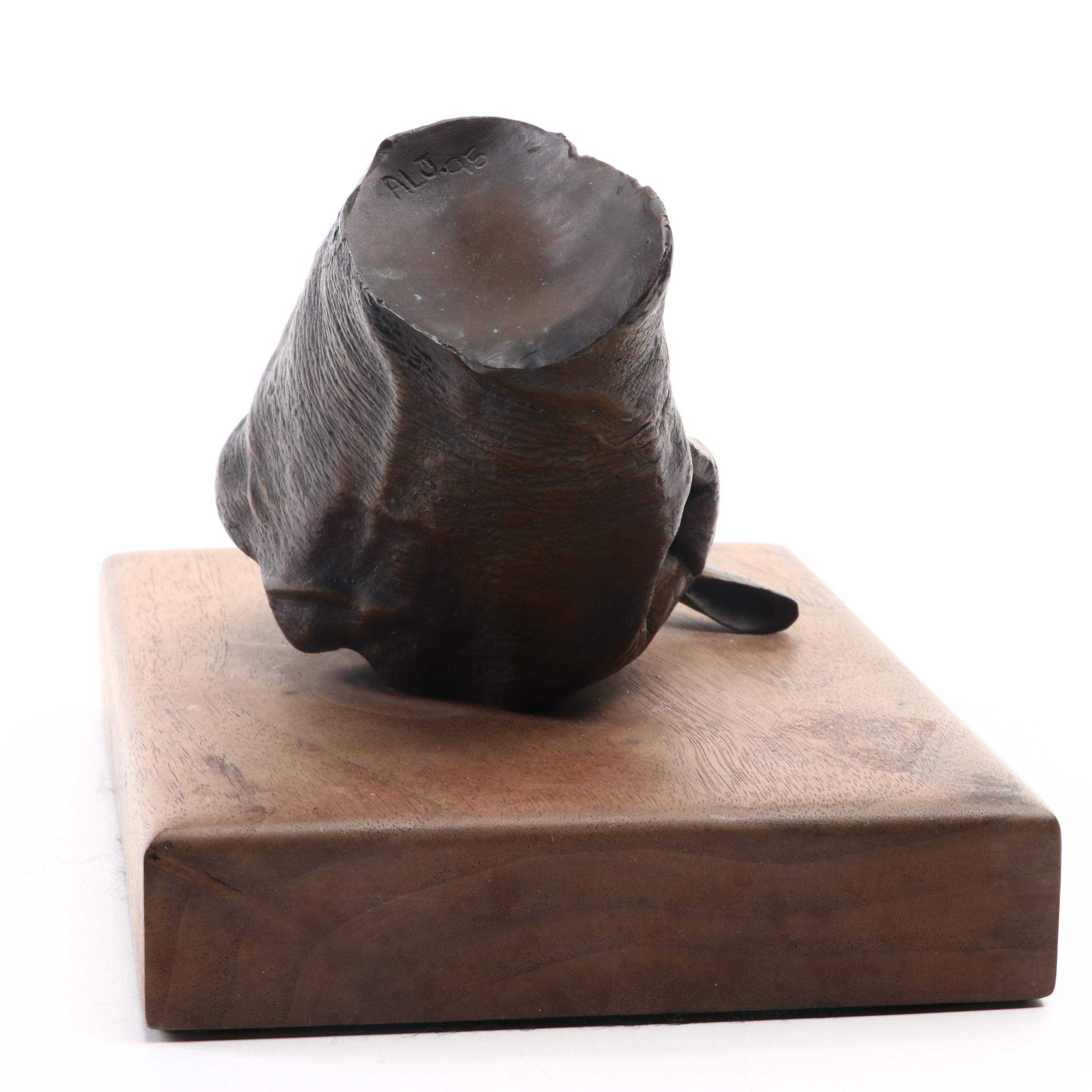 August L. Jung Bronze "The Touch," 1995