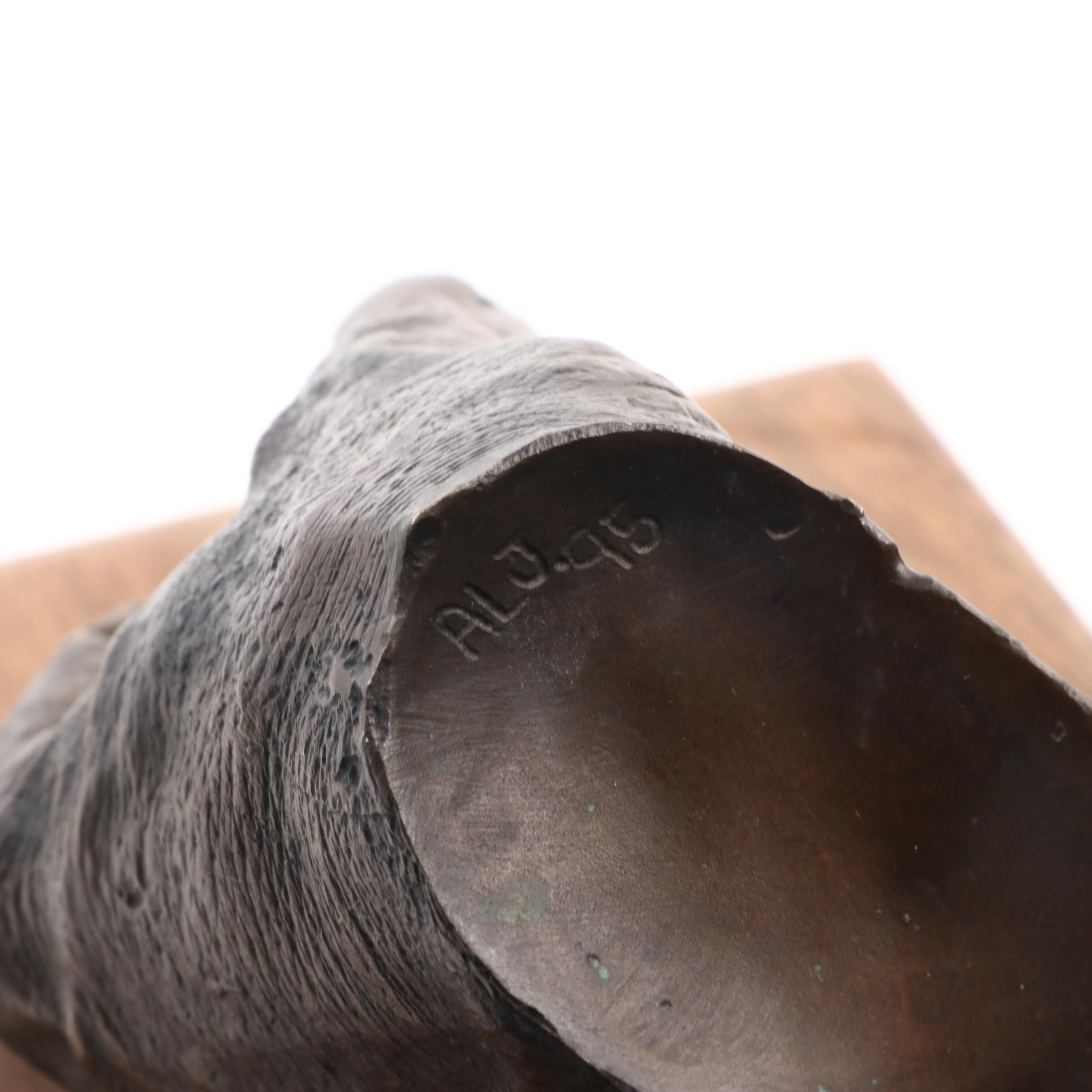 August L. Jung Bronze "The Touch," 1995