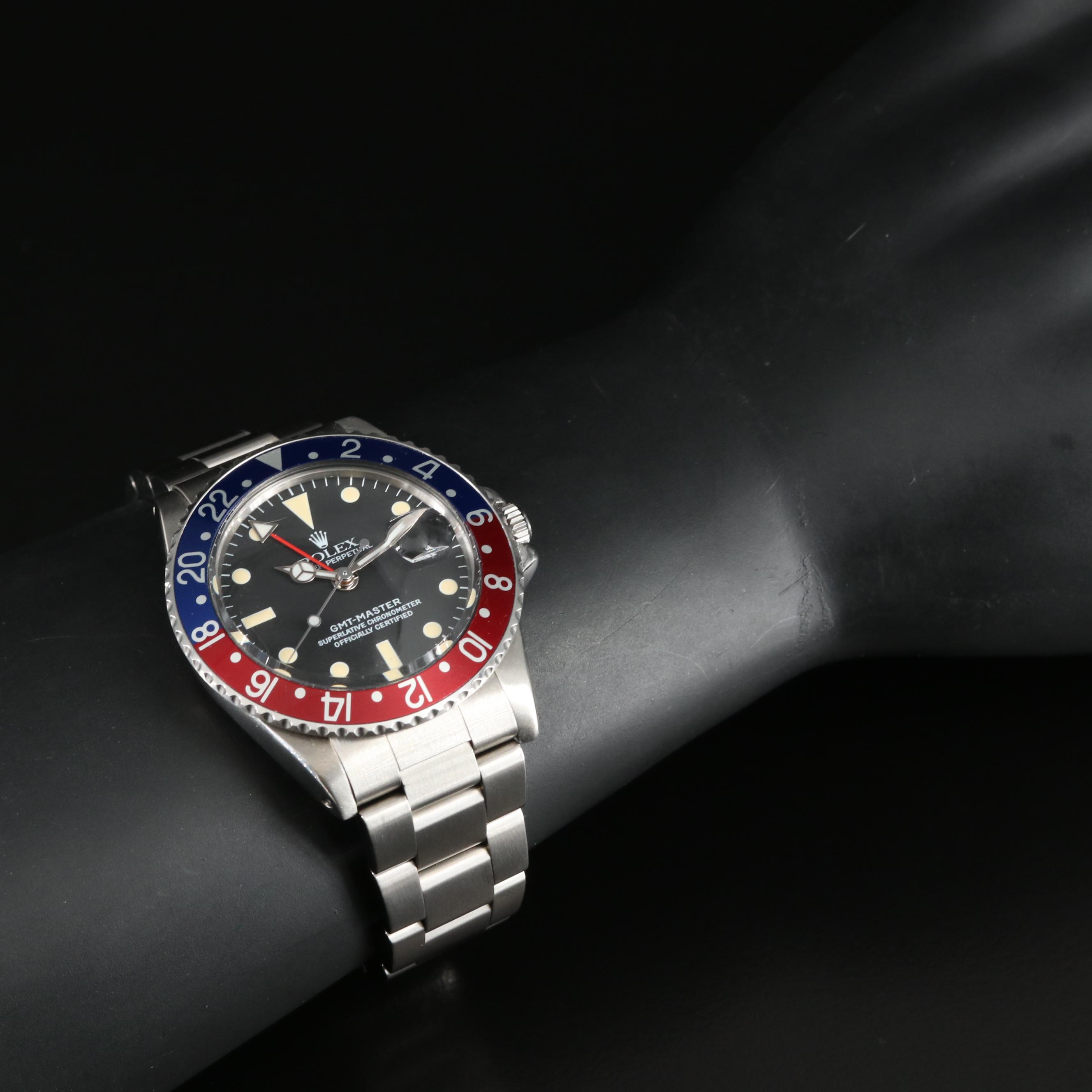 1965 Rolex GMT-Master "Pepsi" Bezel Stainless Steel Automatic Watch
