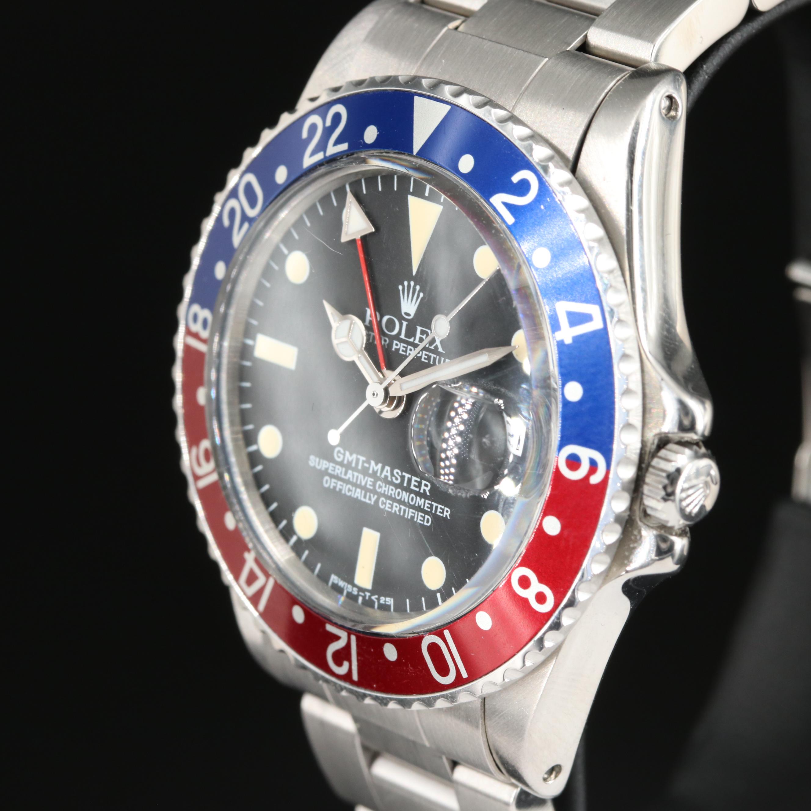1965 Rolex GMT-Master "Pepsi" Bezel Stainless Steel Automatic Watch