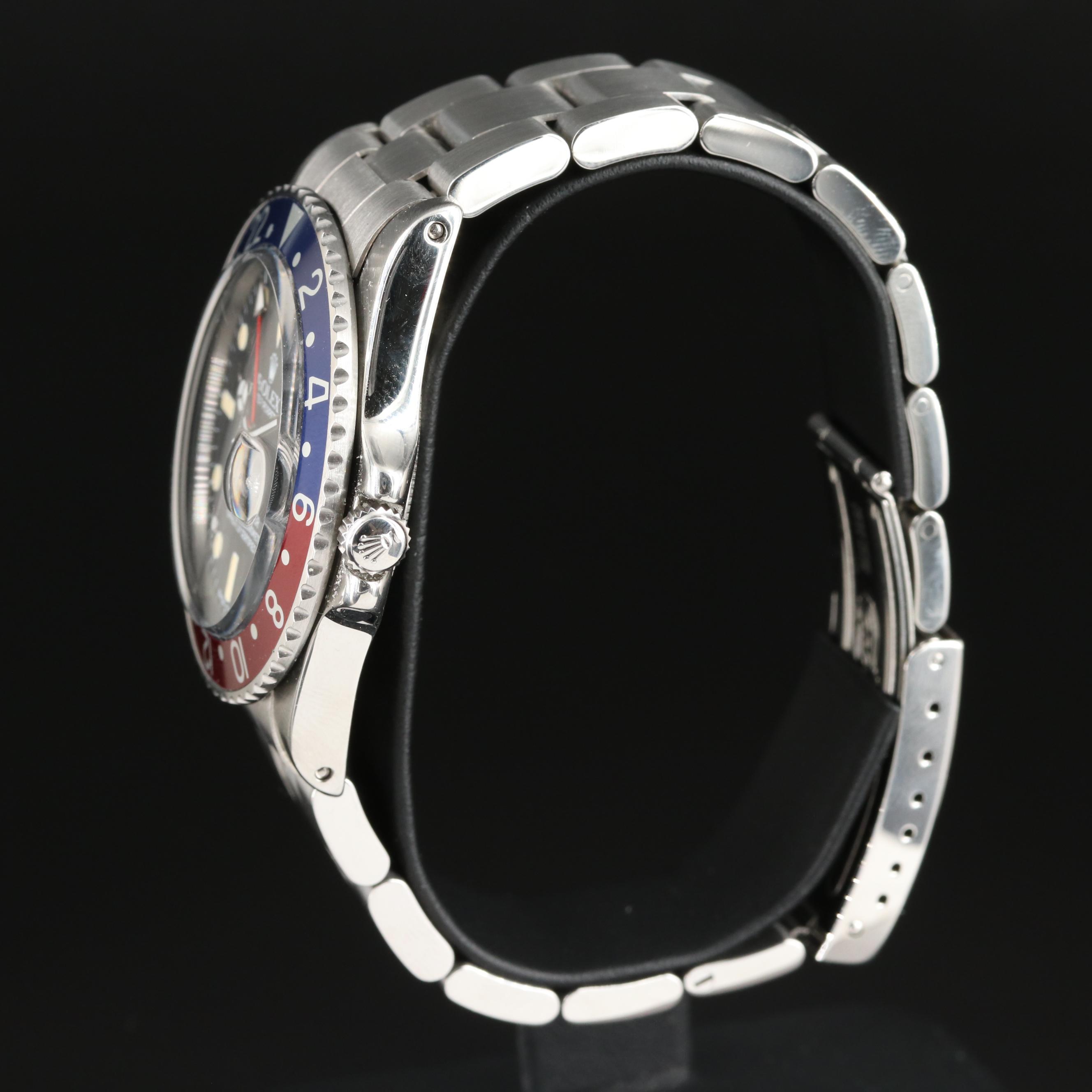 1965 Rolex GMT-Master "Pepsi" Bezel Stainless Steel Automatic Watch