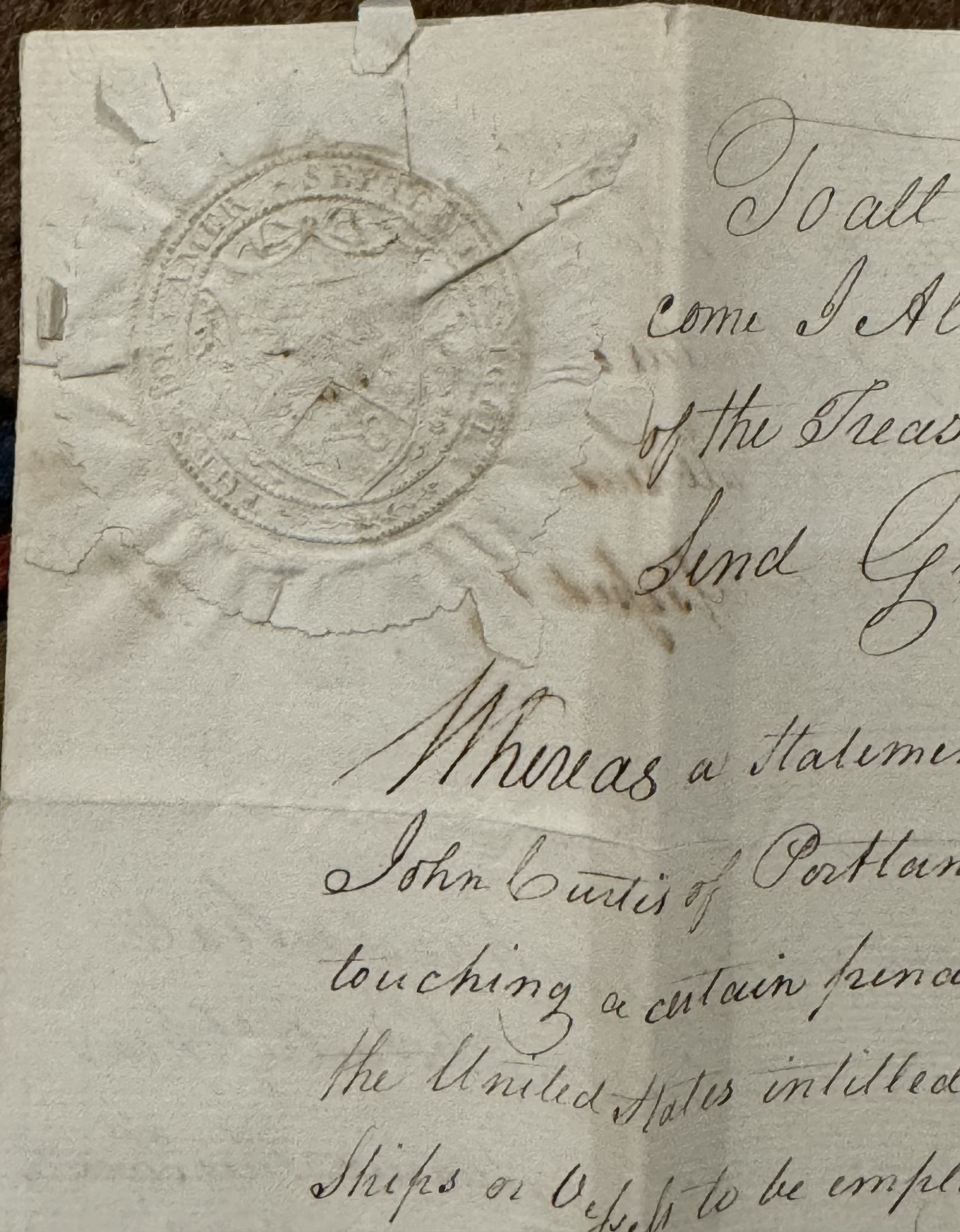 Alexander Hamilton Manuscript Document Signed, Dated 1795