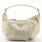 Prada Tessuto Nylon and Saffiano Leather Zip-Top Handbag