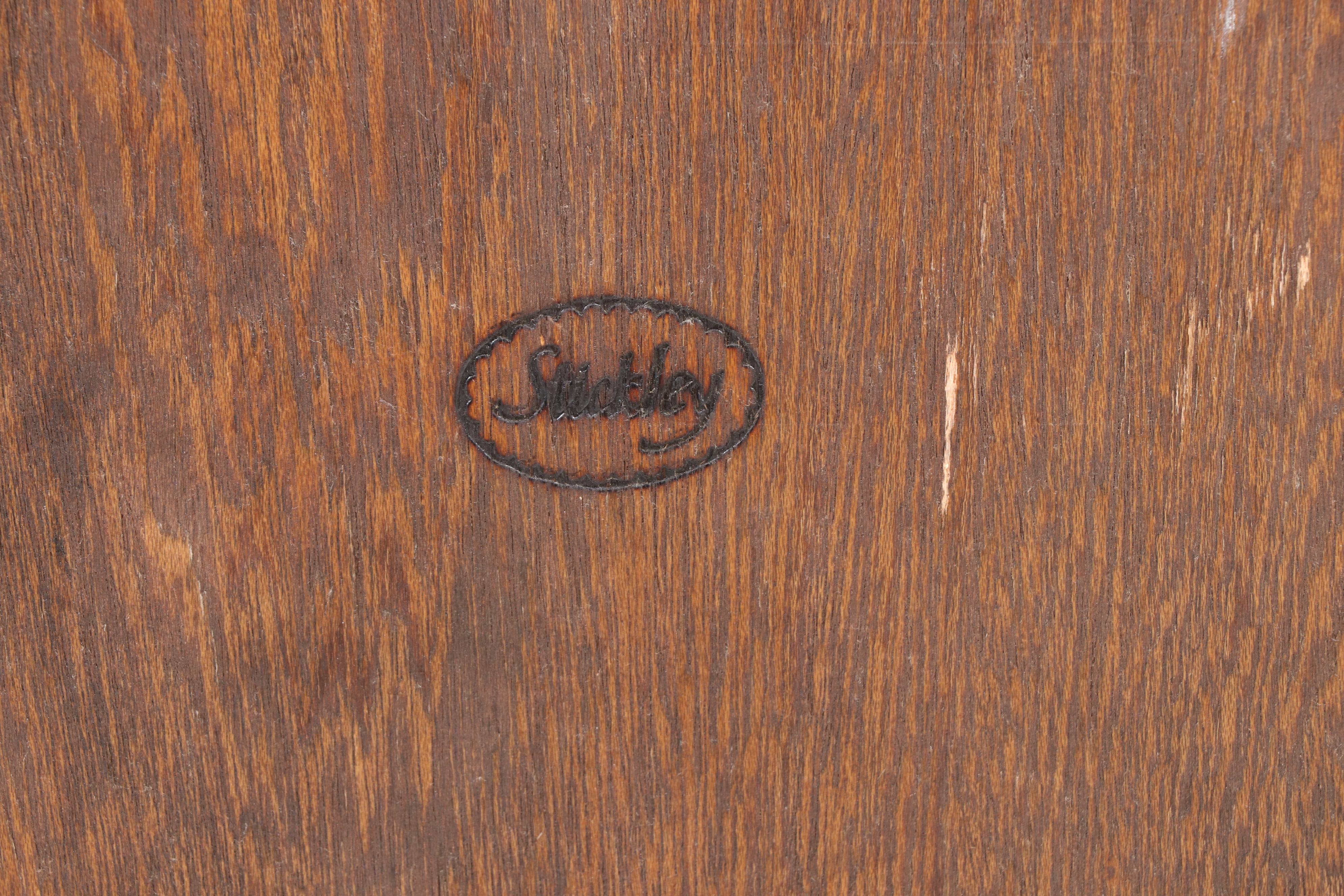 Stickley Chippendale Style Mahogany Dresser with Trifold Mirror