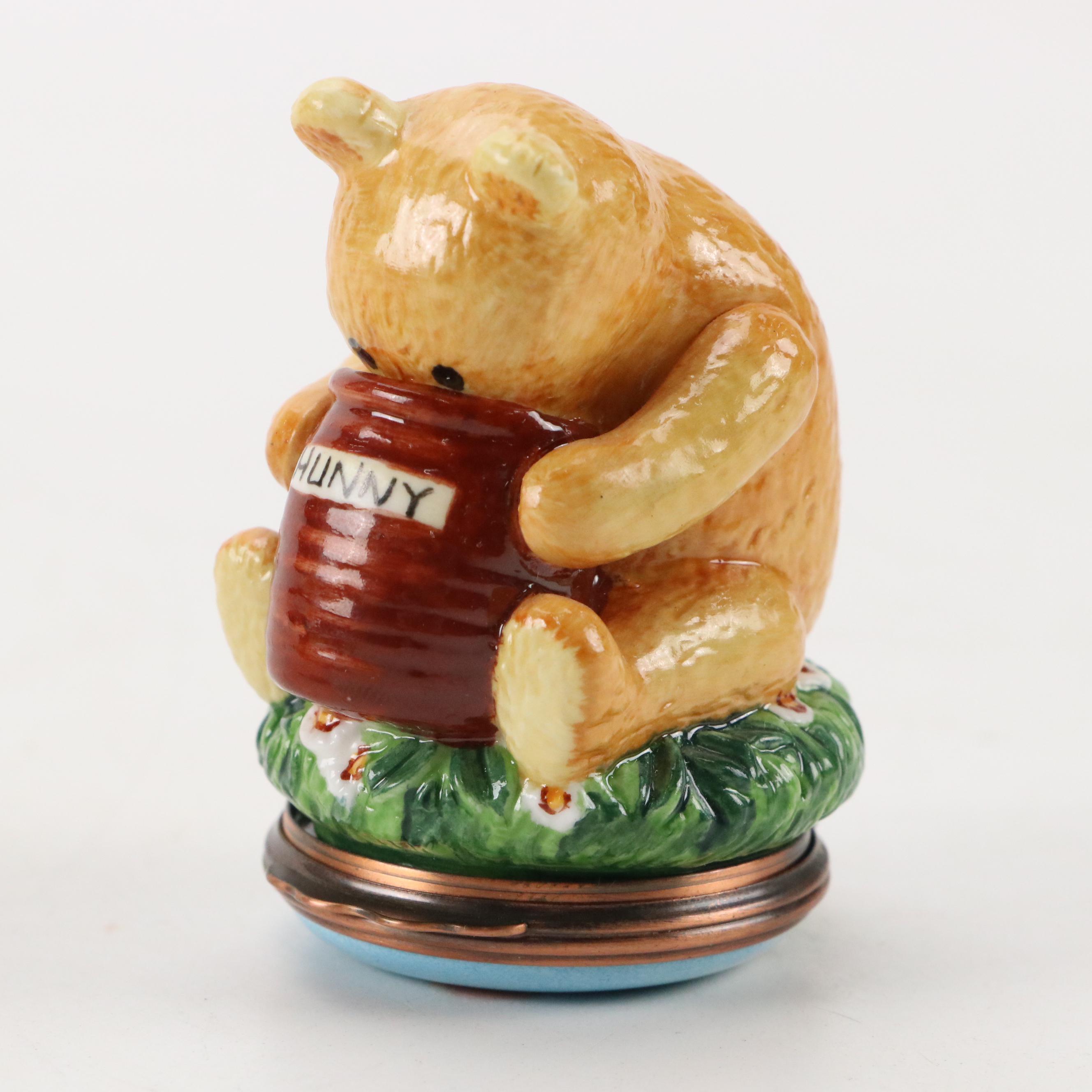 Halcyon Days Winnie the Pooh Bonbonnière and More Winnie the Pooh Enamel Boxes