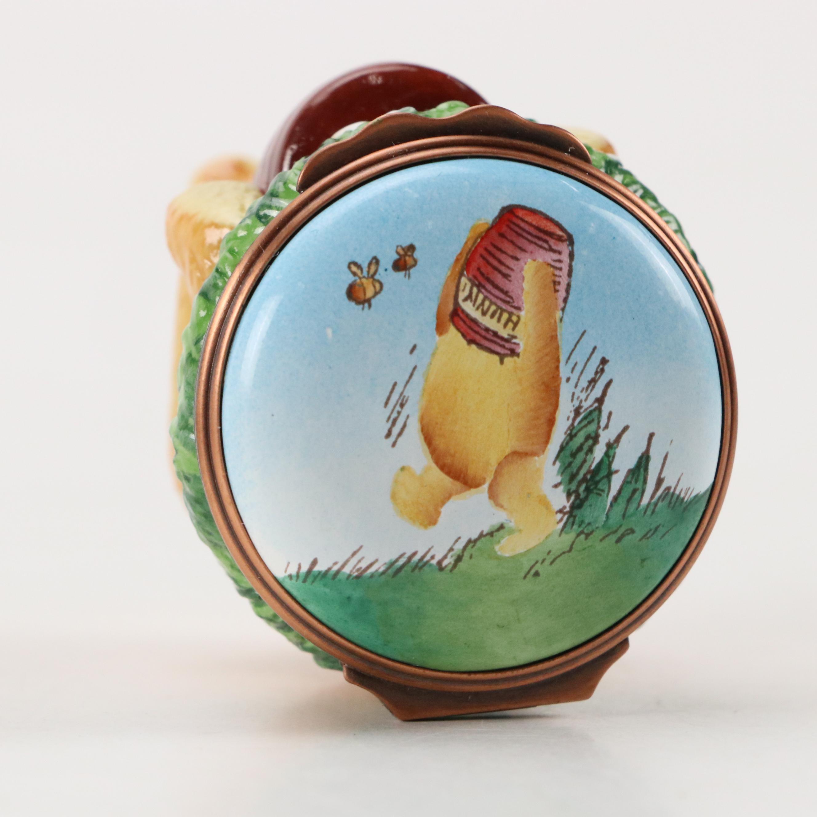 Halcyon Days Winnie the Pooh Bonbonnière and More Winnie the Pooh Enamel Boxes