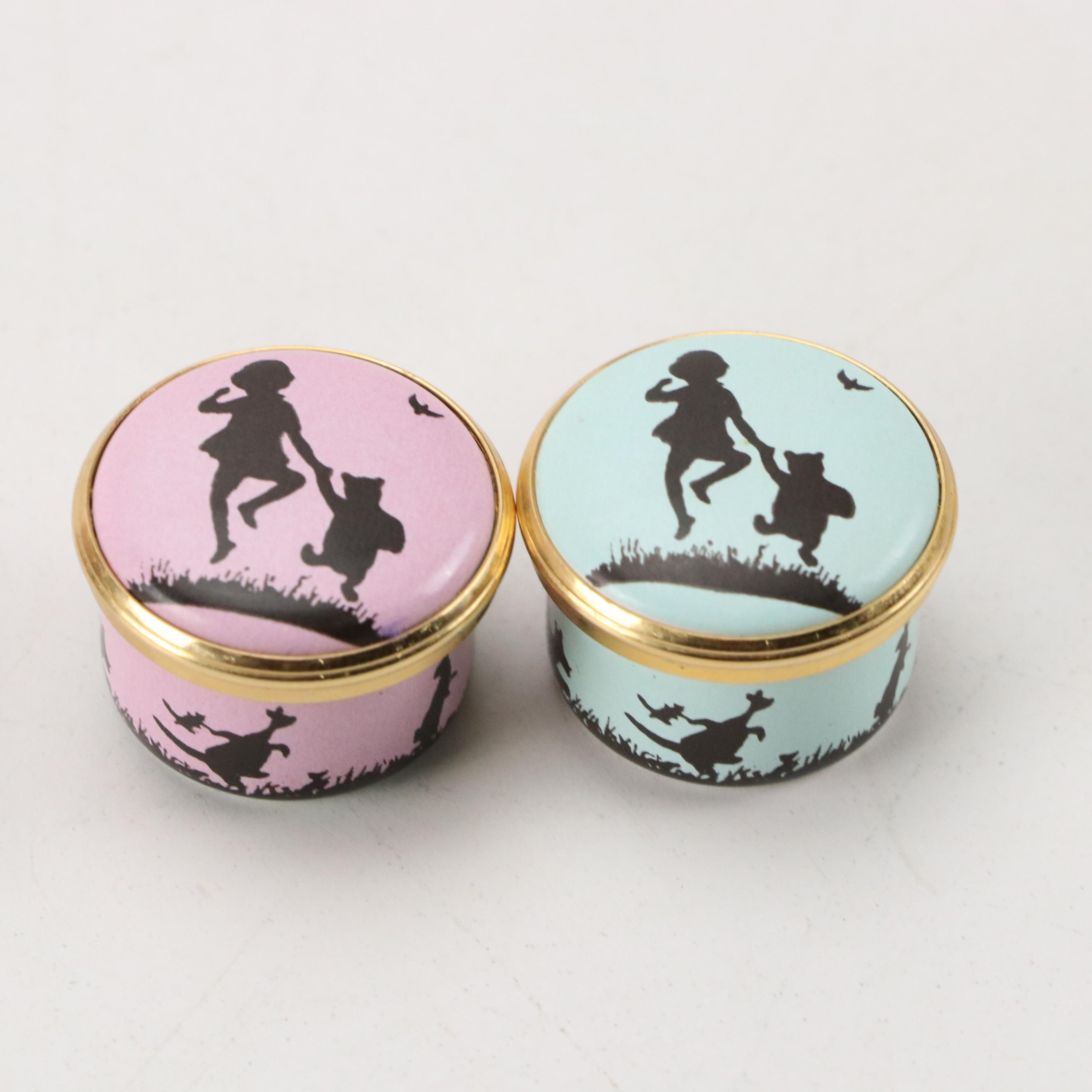 Halcyon Days Winnie the Pooh Bonbonnière and More Winnie the Pooh Enamel Boxes