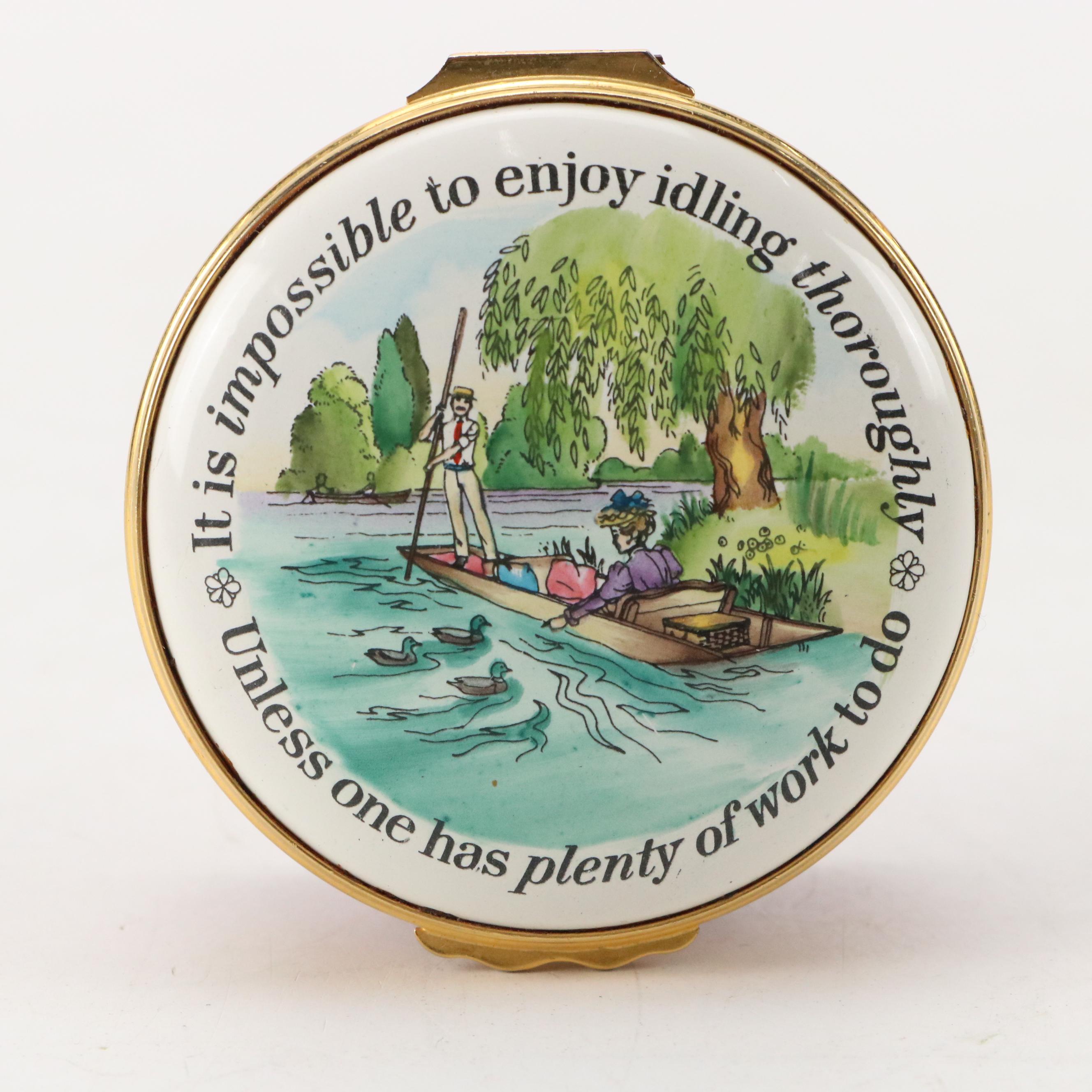 Halcyon Days Winnie the Pooh Bonbonnière and More Winnie the Pooh Enamel Boxes