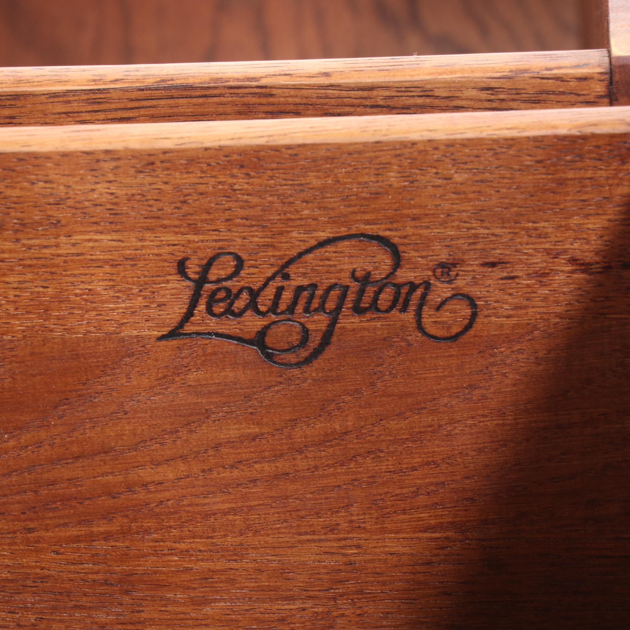 Lexington Furniture Cherrywood and Glass Display Coffee Table