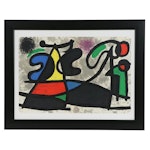 Joan Miró Color Lithograph from "Derrière le Miroir," 1970