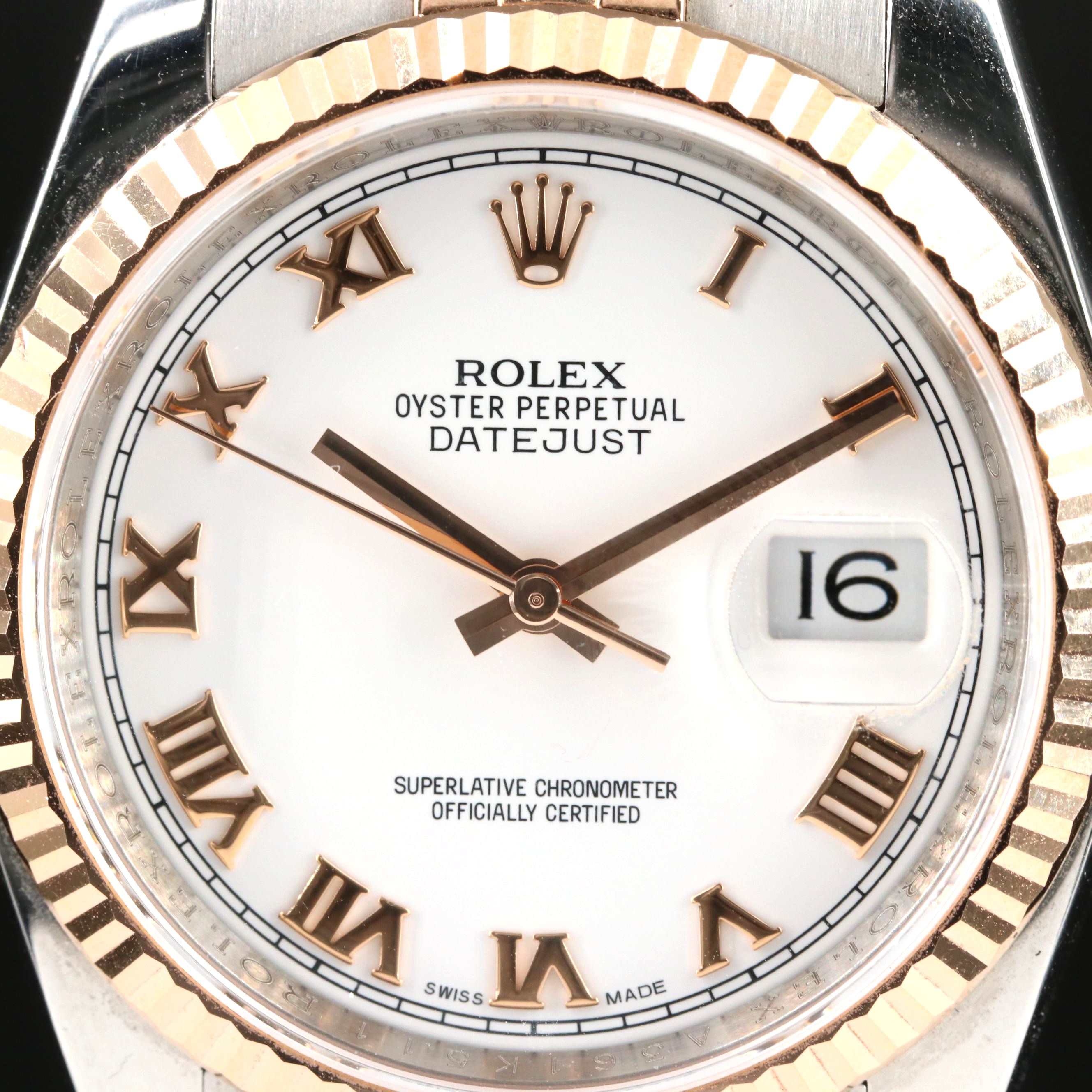 18K and Steelinox Two-Tone Rolex Oyster Perpetual Datejust Watch