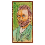 Robert McFate Mixed Media Painting of Vincent Van Gogh, 2016
