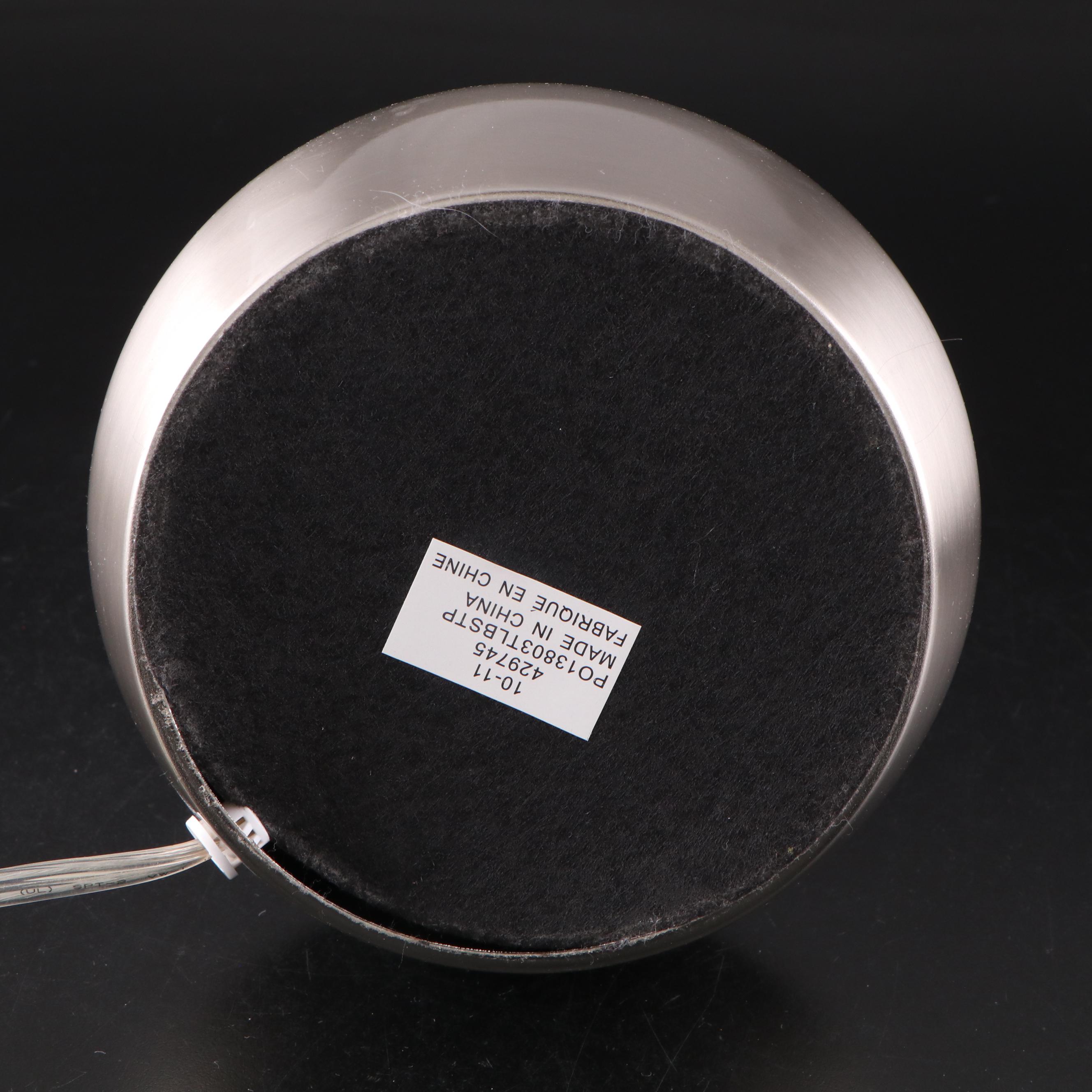 Chrome Ceramic Abstract Centerpiece Bowl with Linens, Lampshades, and More Décor