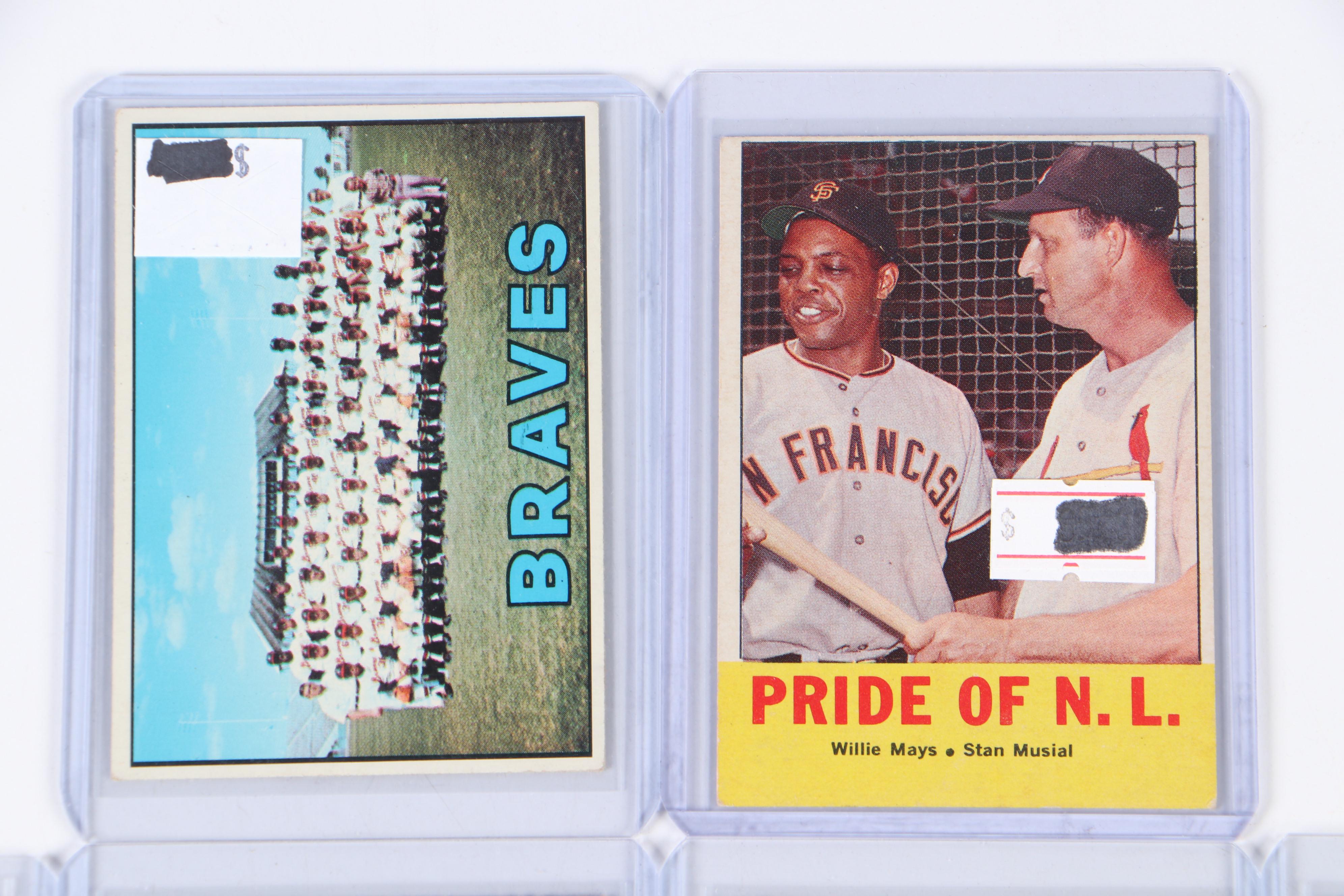 Topps Baseball Cards Featuring Mickey Mantle, Hank Aaron and More, 1950s–1970s