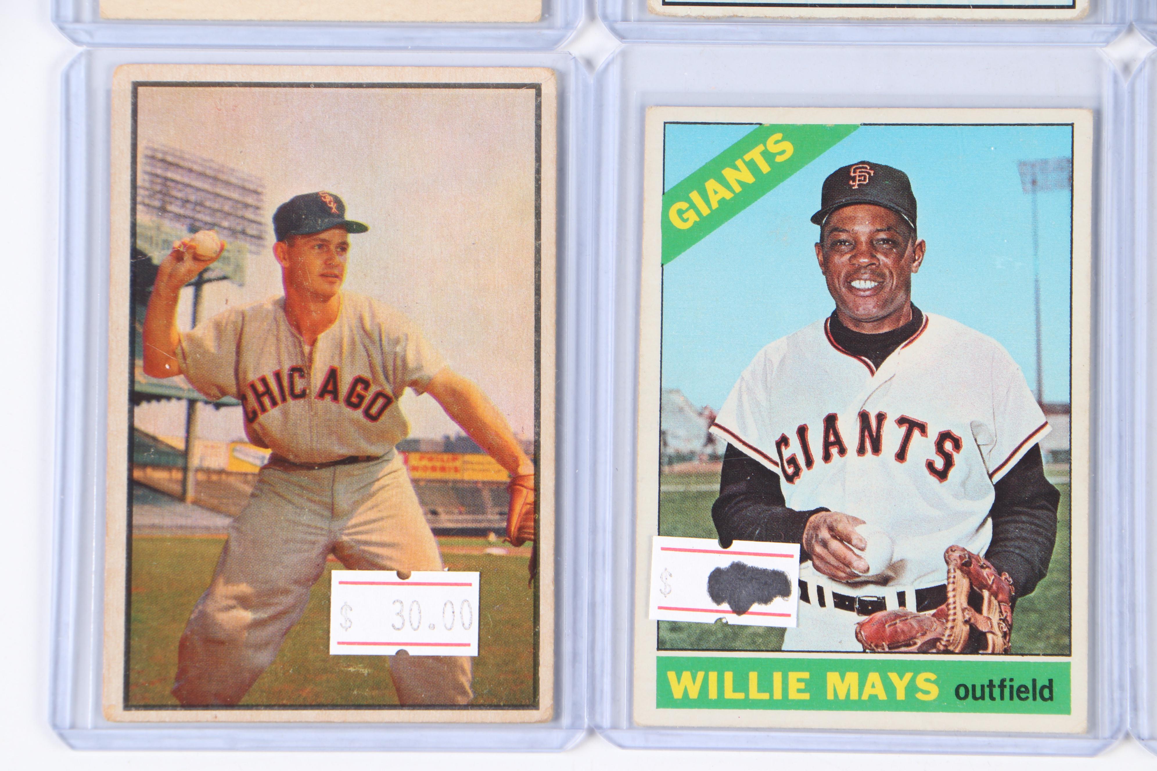 Topps Baseball Cards Featuring Mickey Mantle, Hank Aaron and More, 1950s–1970s