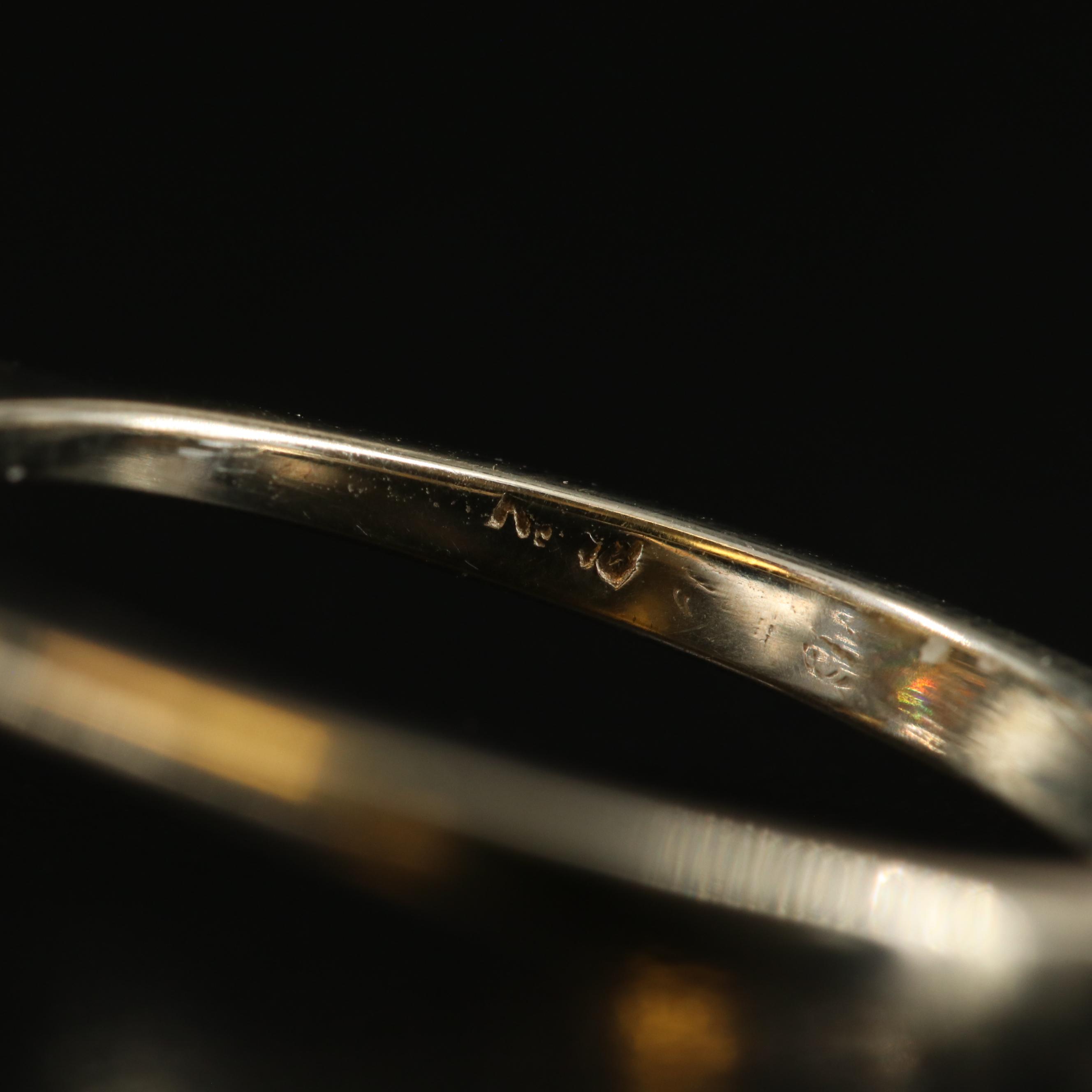 18K Citrine and Sapphire Ring