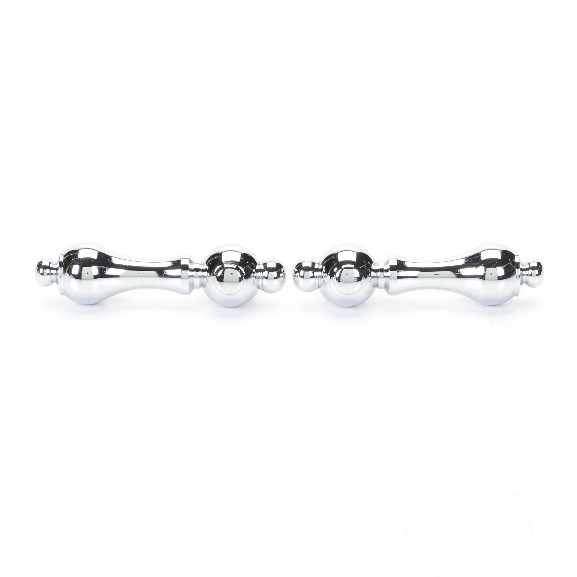Chrome Lever-Style Faucet Handles