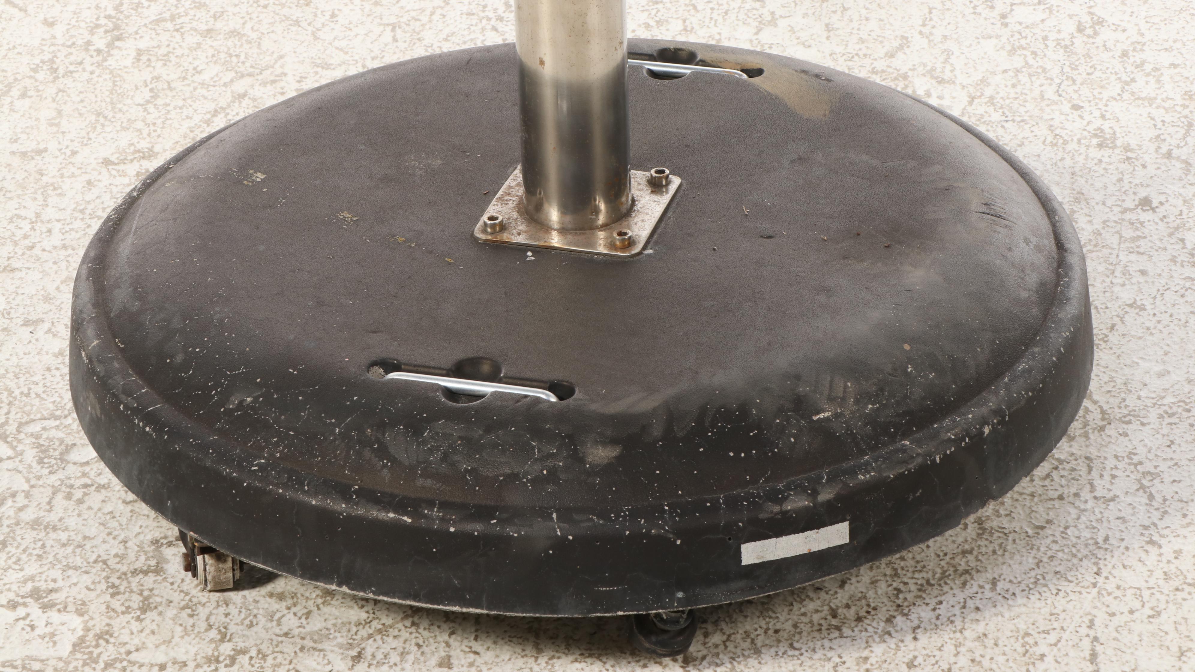 Sunbrella Green Patio Umbrella with Rolling Base