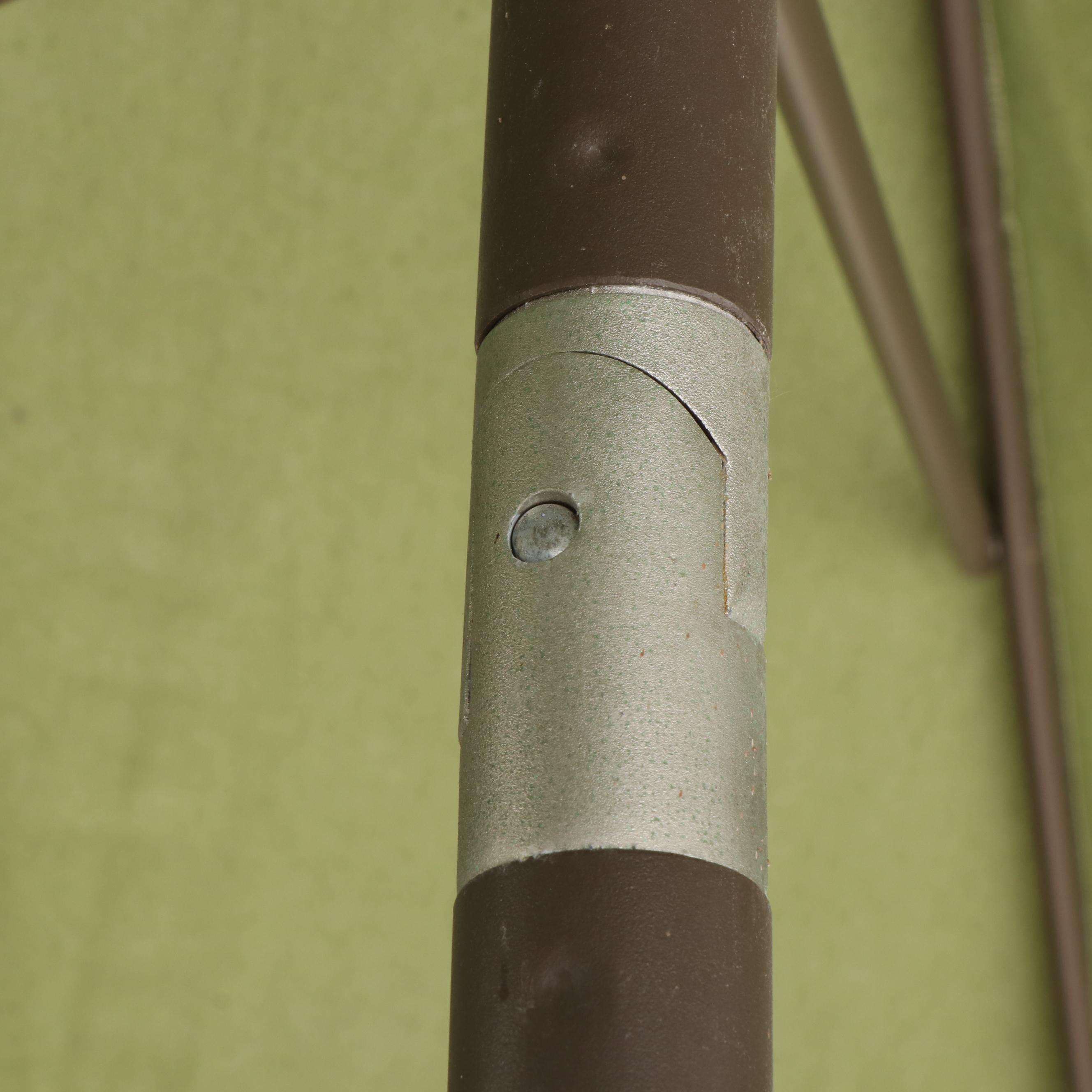 Sunbrella Green Patio Umbrella with Rolling Base