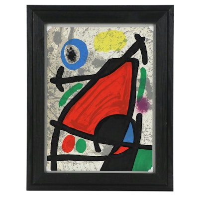 Joan Miró Color Lithograph from "Derrière le Miroir," 1970