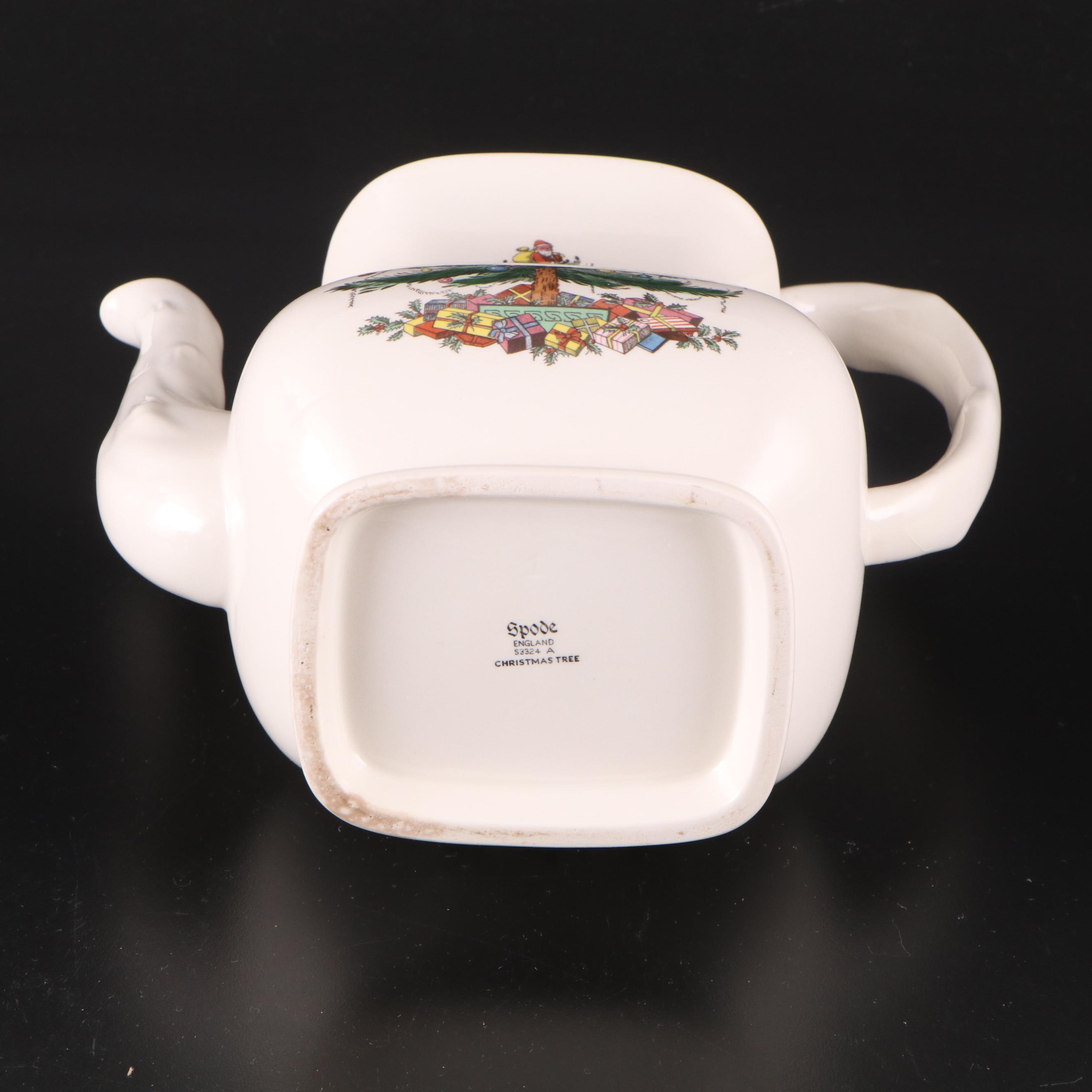 Spode "Christmas Tree" Dinnerware with Other Cheese Board and Coasters