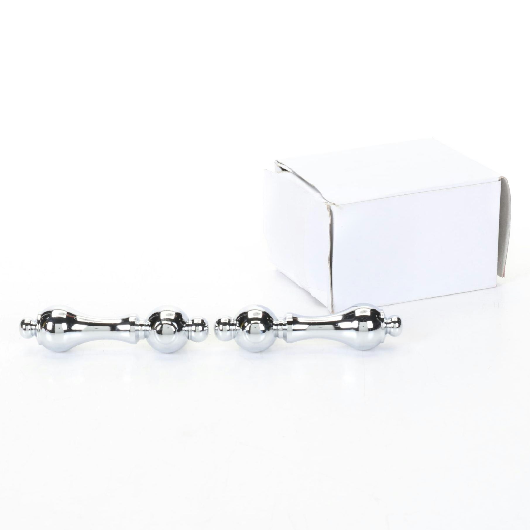 Chrome Lever-Style Faucet Handles