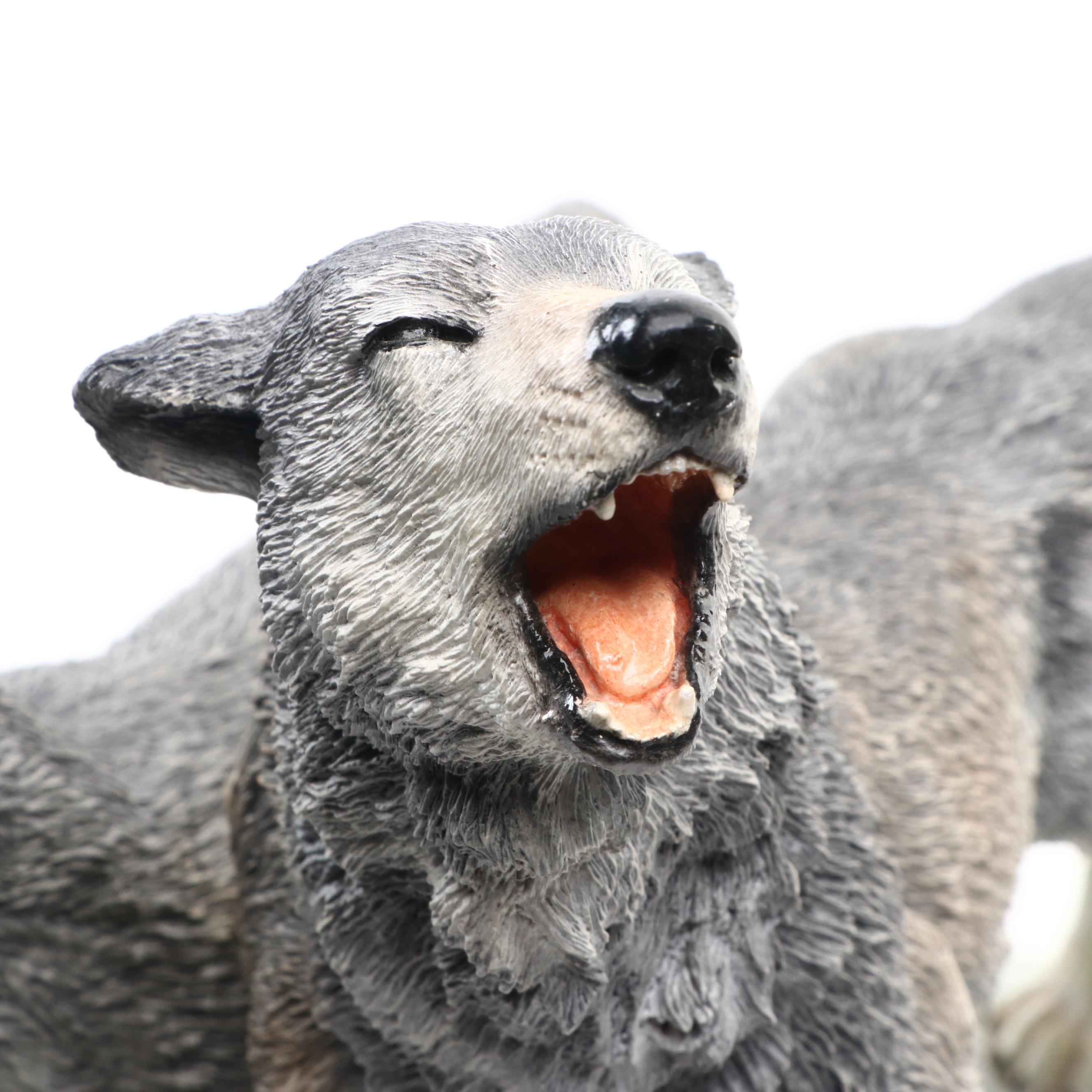 Estevez Creations Limited Edition "Winter Call Wolves" Resin Figurine