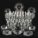 Cambridge "Caprice Clear" Barbell Stem Glasses and Dinnerware Collection