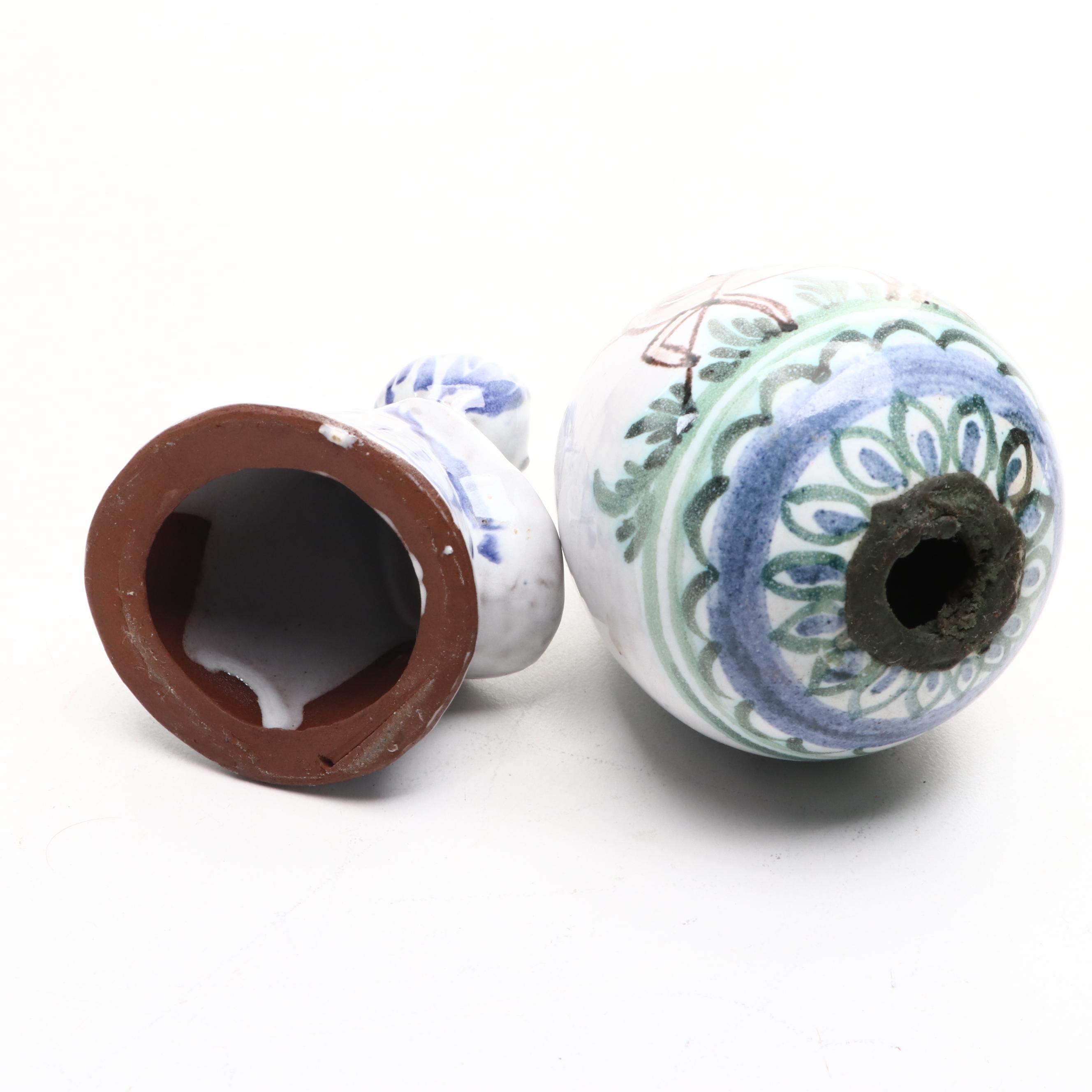 Ceramic Animal Figurines with Planter and Other Decor