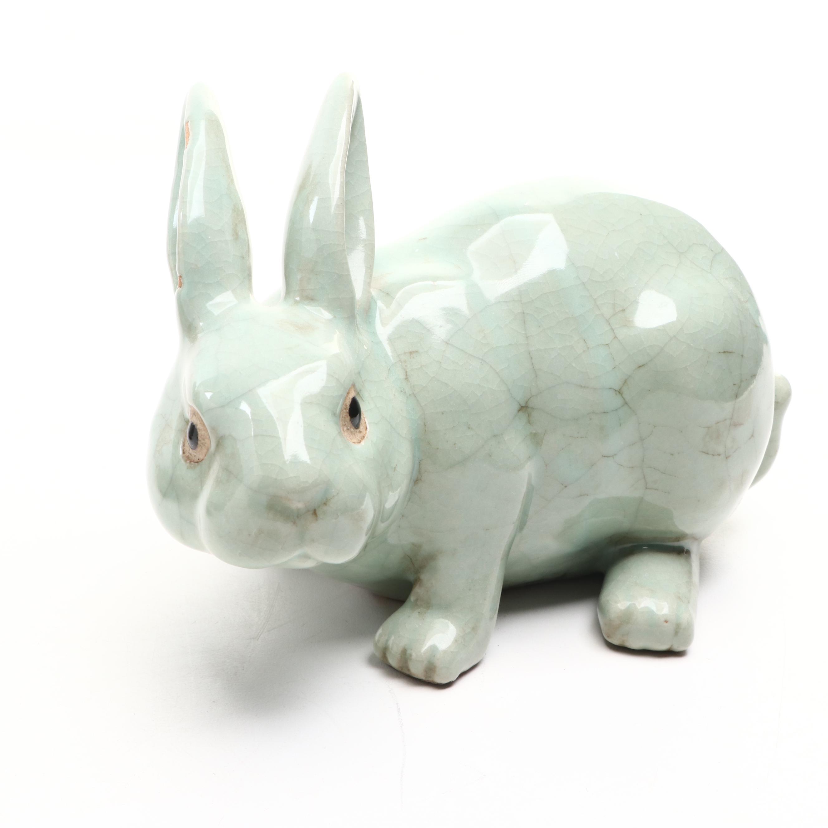 Ceramic Animal Figurines with Planter and Other Decor