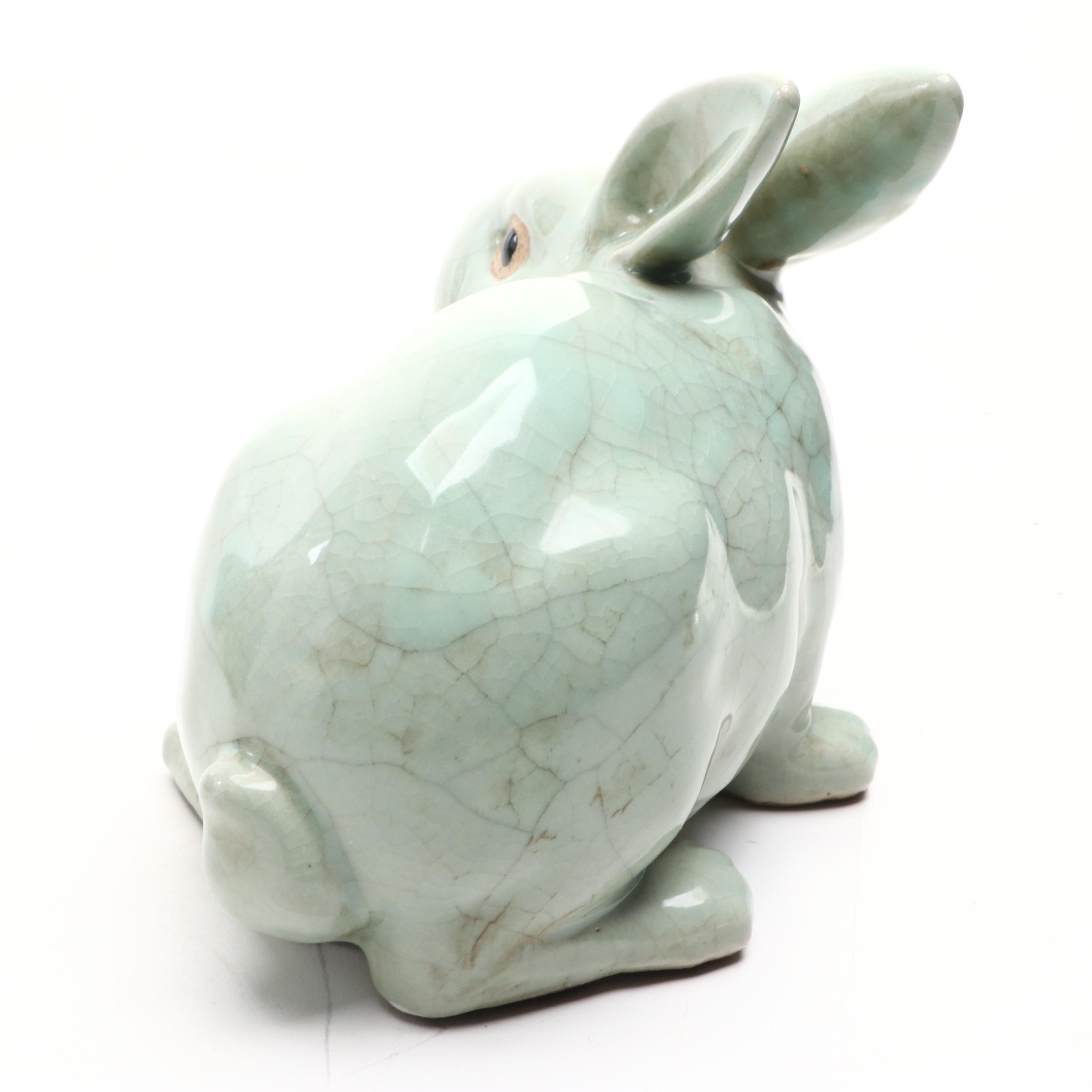 Ceramic Animal Figurines with Planter and Other Decor