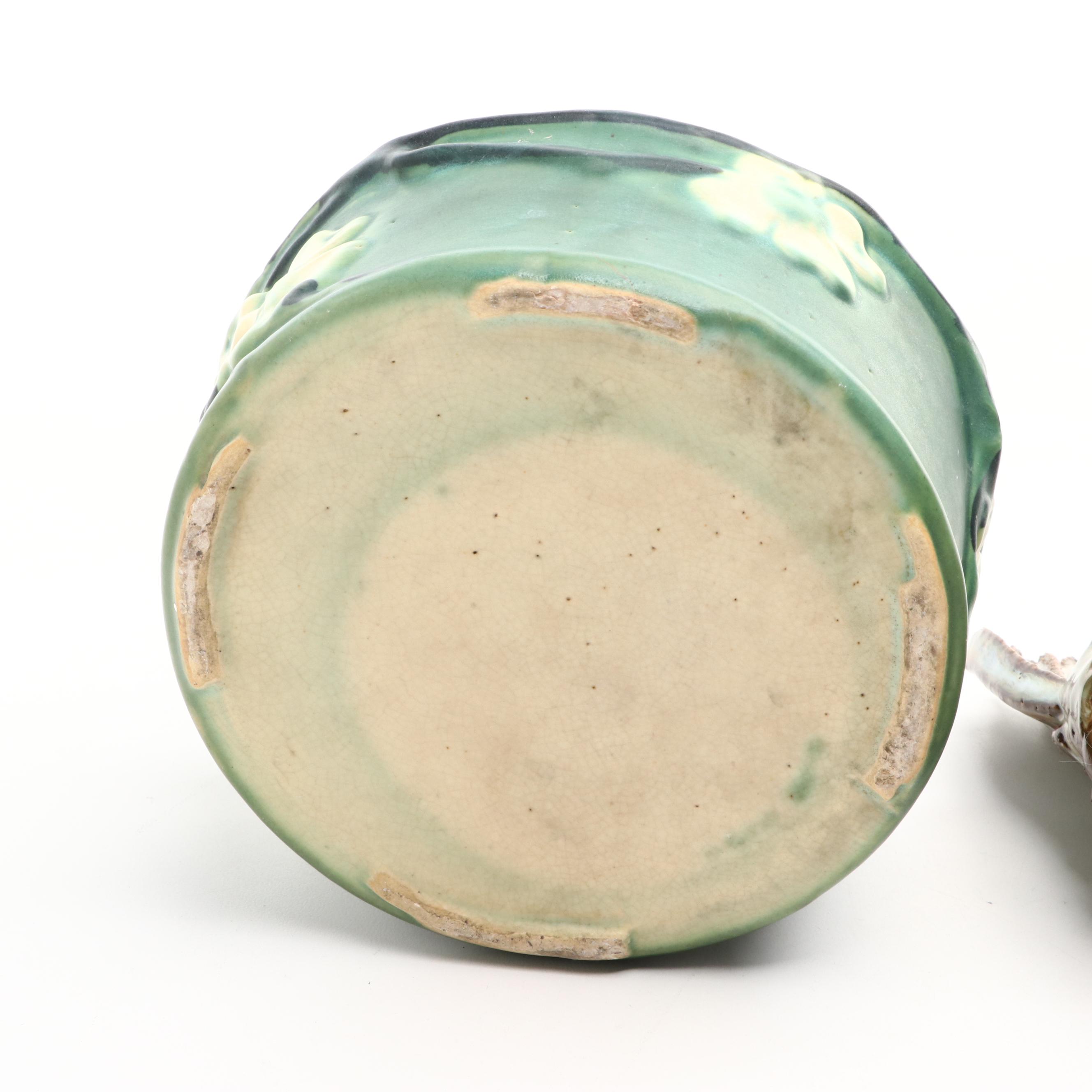 Ceramic Animal Figurines with Planter and Other Decor