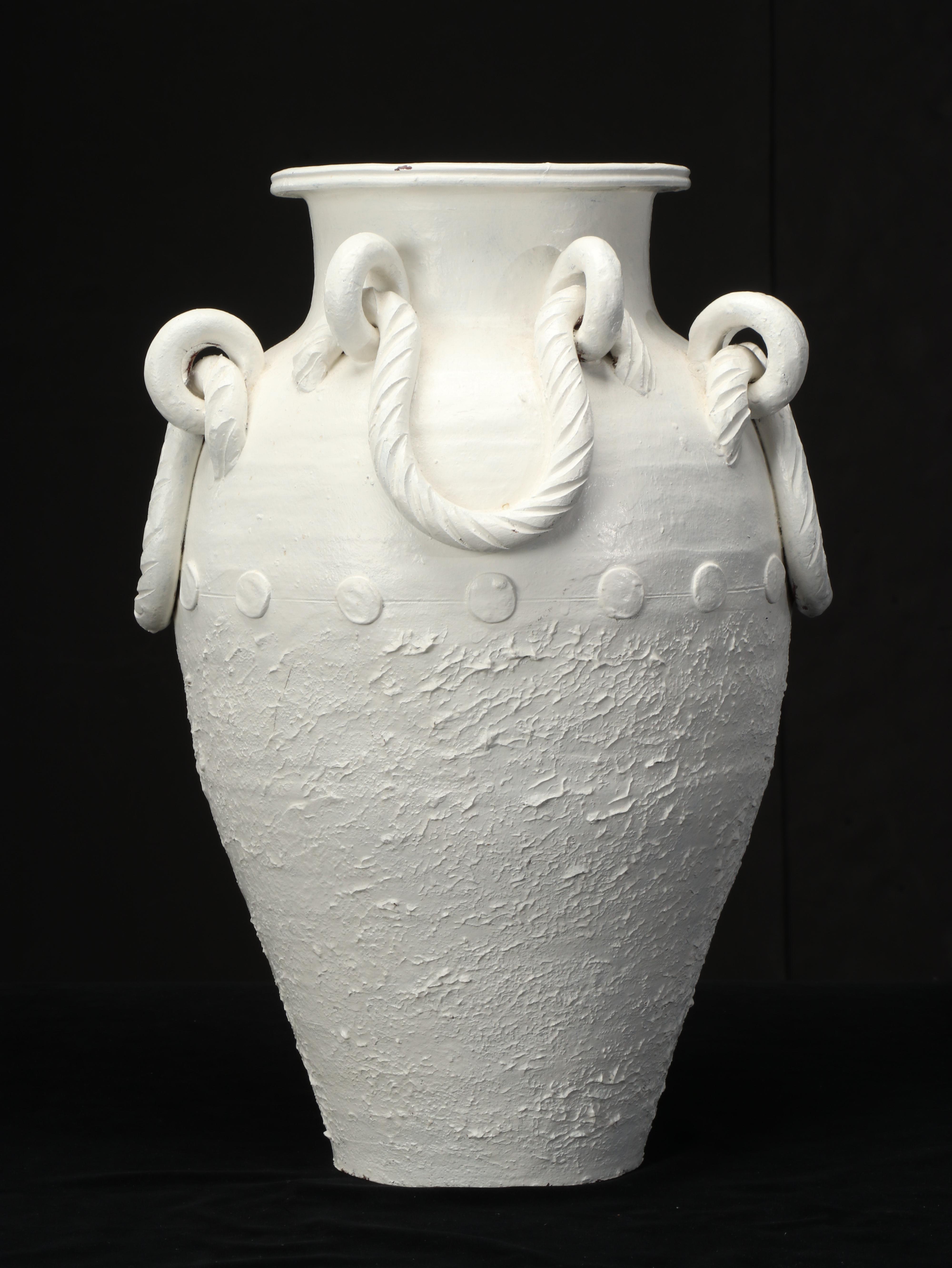 Chambered Nautilus Shell, Decorative Conch Shell, and Pottery Urn