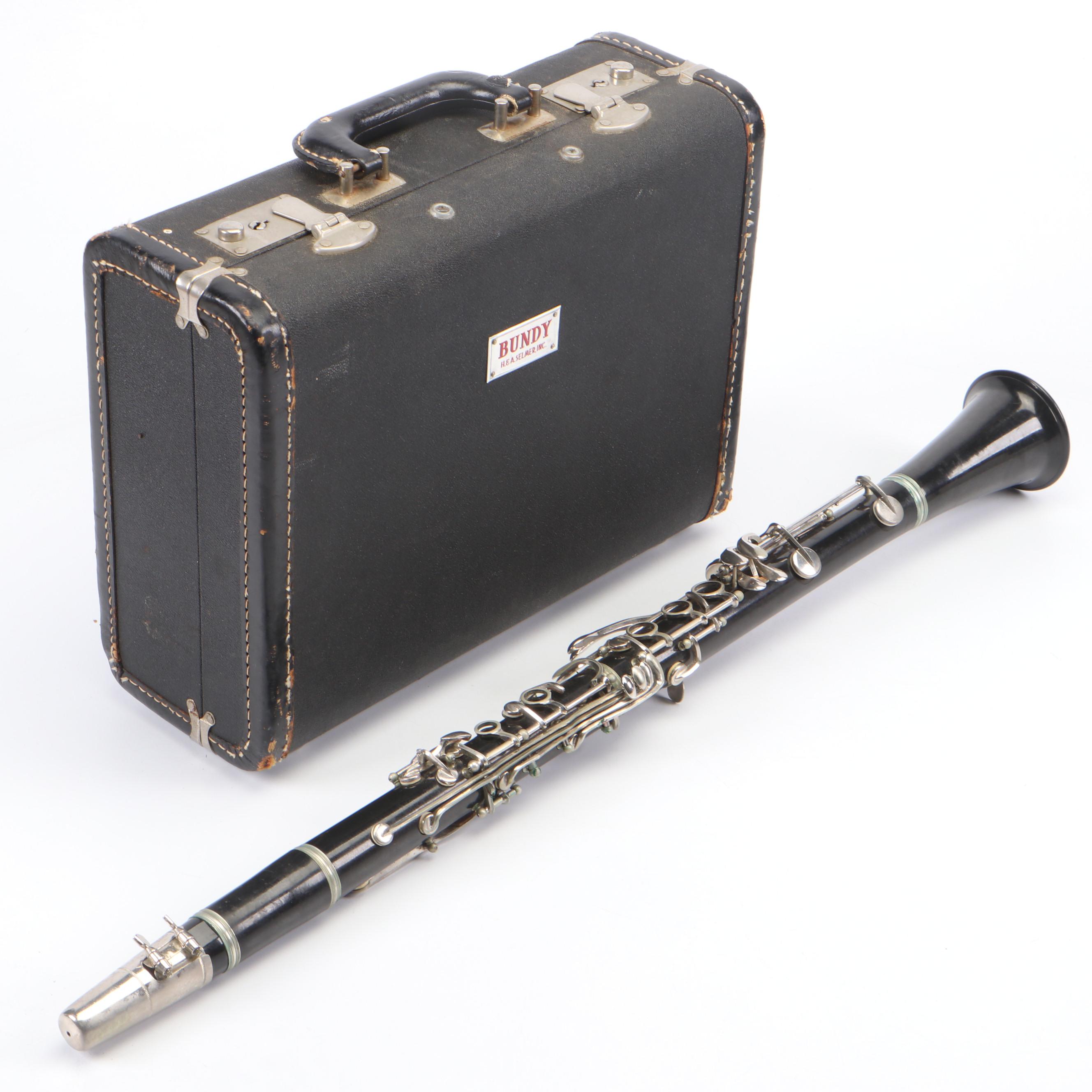 Selmer Bundy Resonite Plastic Clarinet and Faux Leather Case