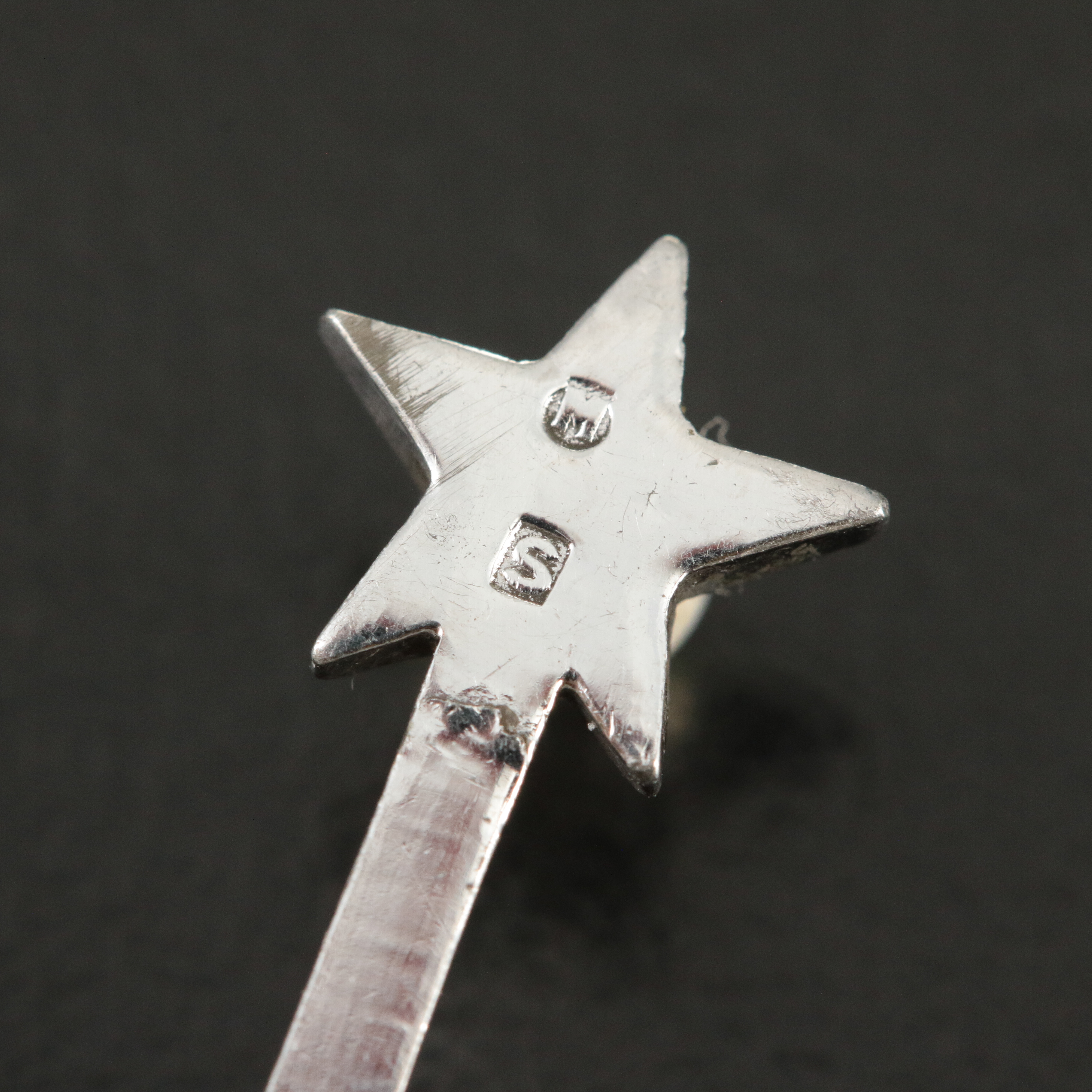 Mikimoto Sterling Southern Cross Constellation Brooch and Earring Set