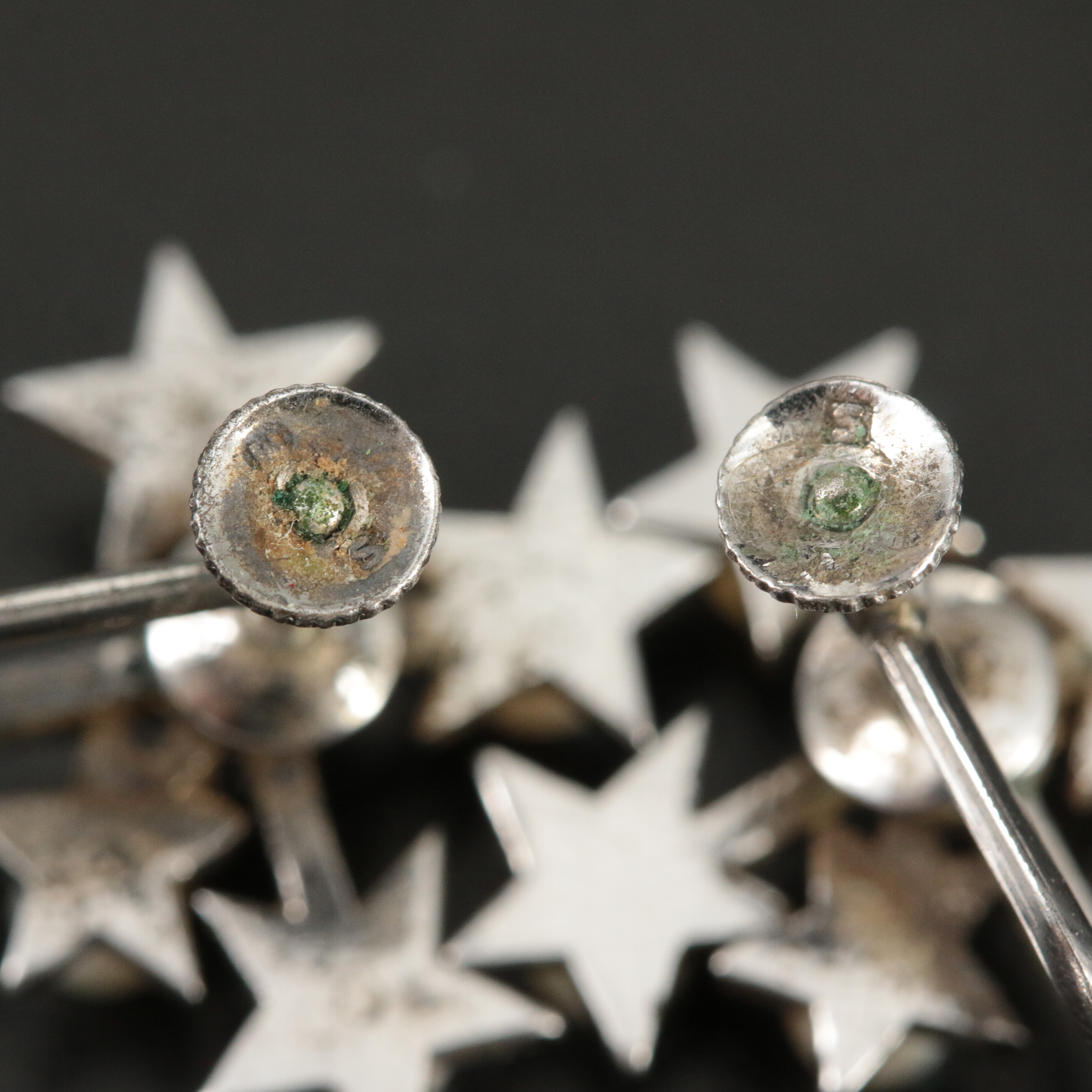 Mikimoto Sterling Southern Cross Constellation Brooch and Earring Set