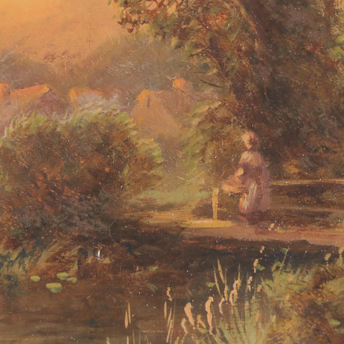 Robert R. Fenson Bucolic Landscape Oil Painting, Circa 1900 | EBTH